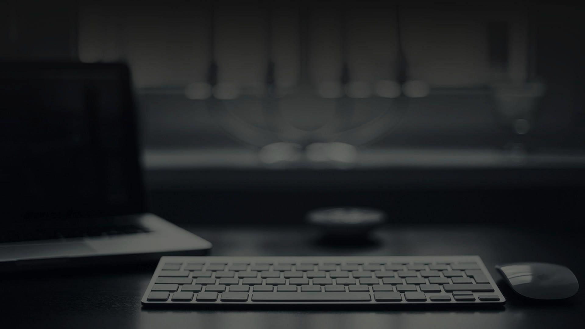1920x1080 Black and white laptop computer, computer, keyboards HD