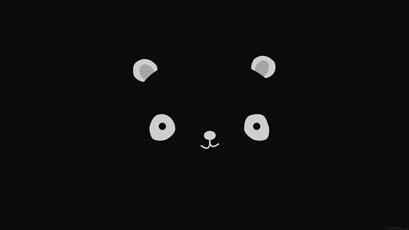1366x768 Cute Black Desktop Wallpaper