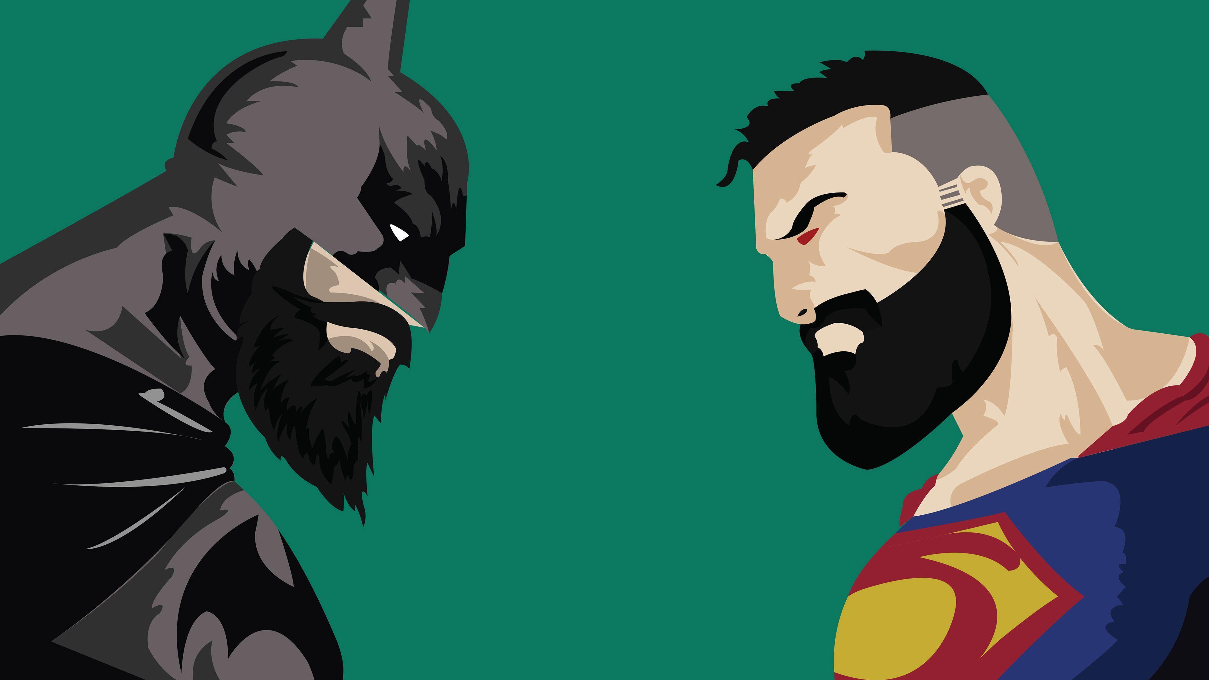 3840x2160 Batman Vs Superman With Beard superman wallpaper, super