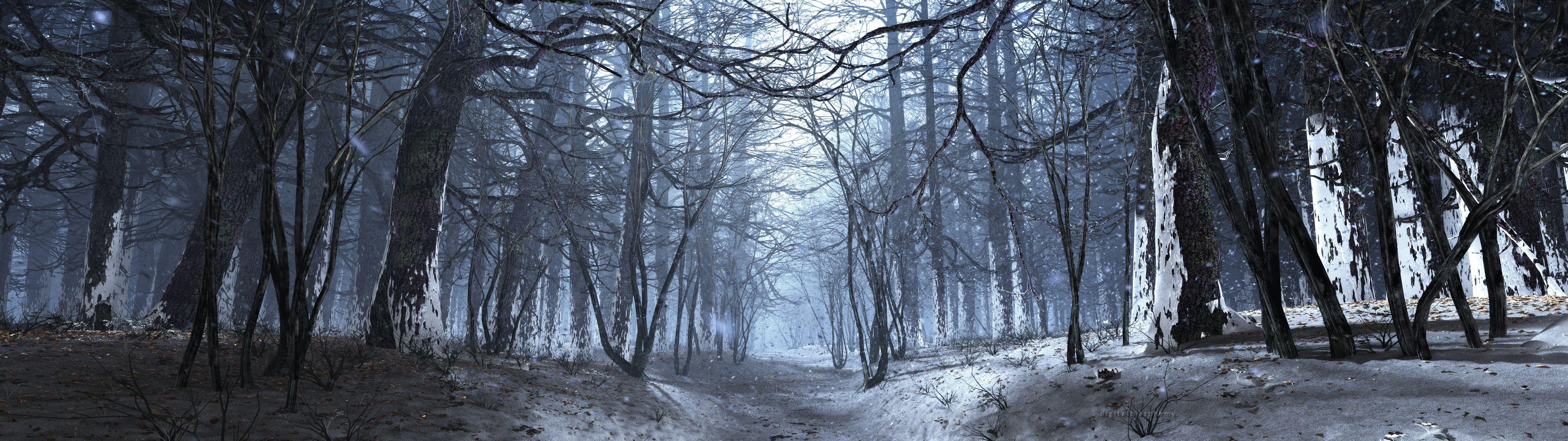 3840x1080 Winter HD Wallpaper