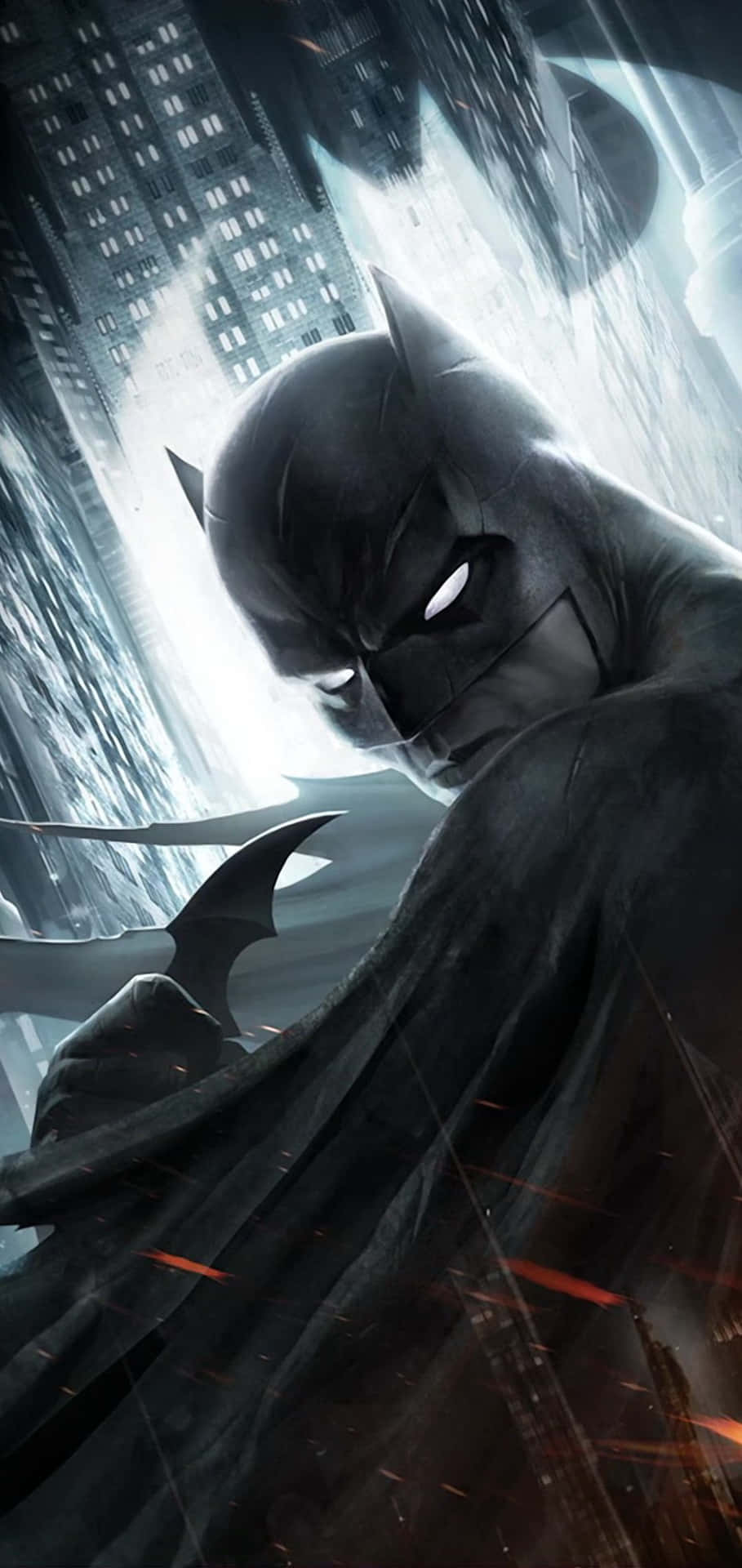 909x1920 Batman Android Wallpaper