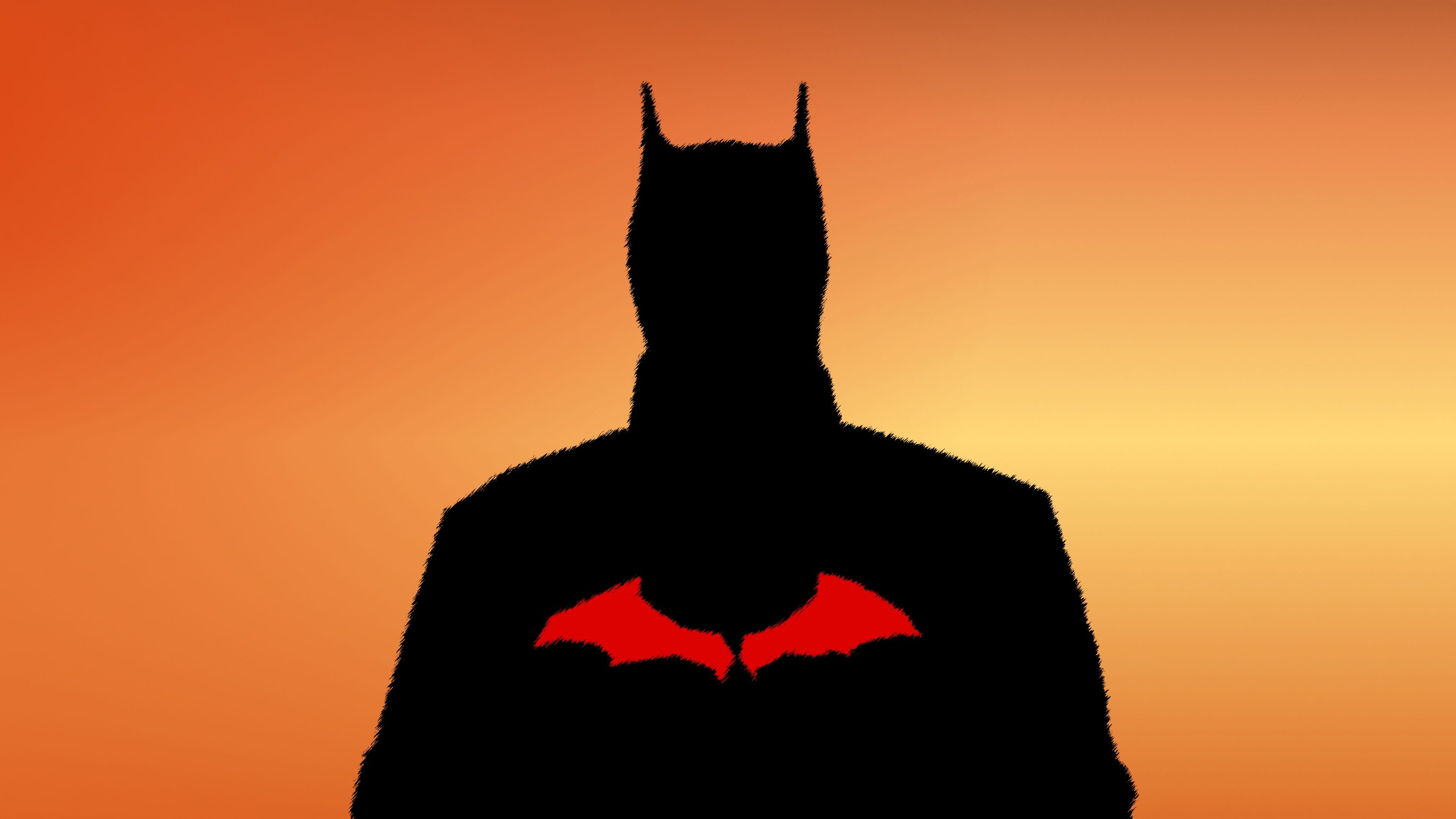 3840x2160 Batman Wallpaper 4K, Sunset Orange, DC Superheroes