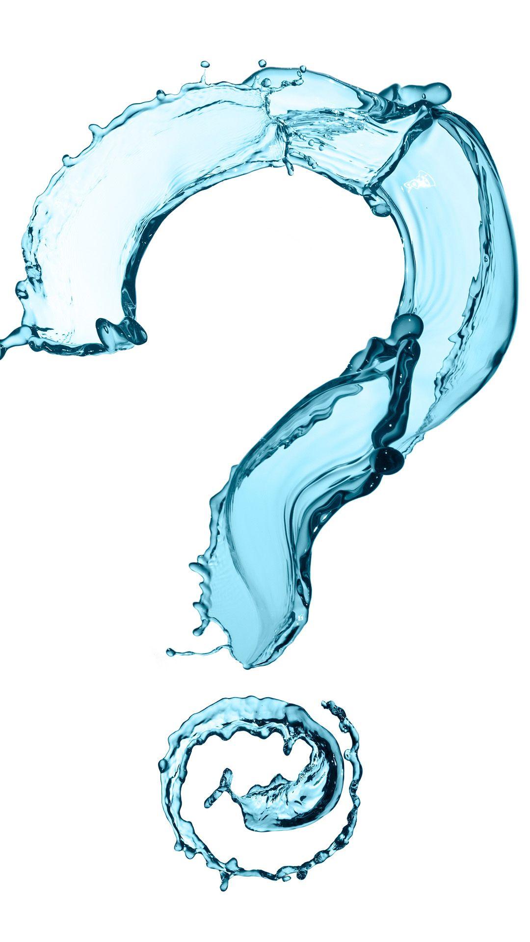 1080x1920 Creative Water question mark Android wallpaper HD