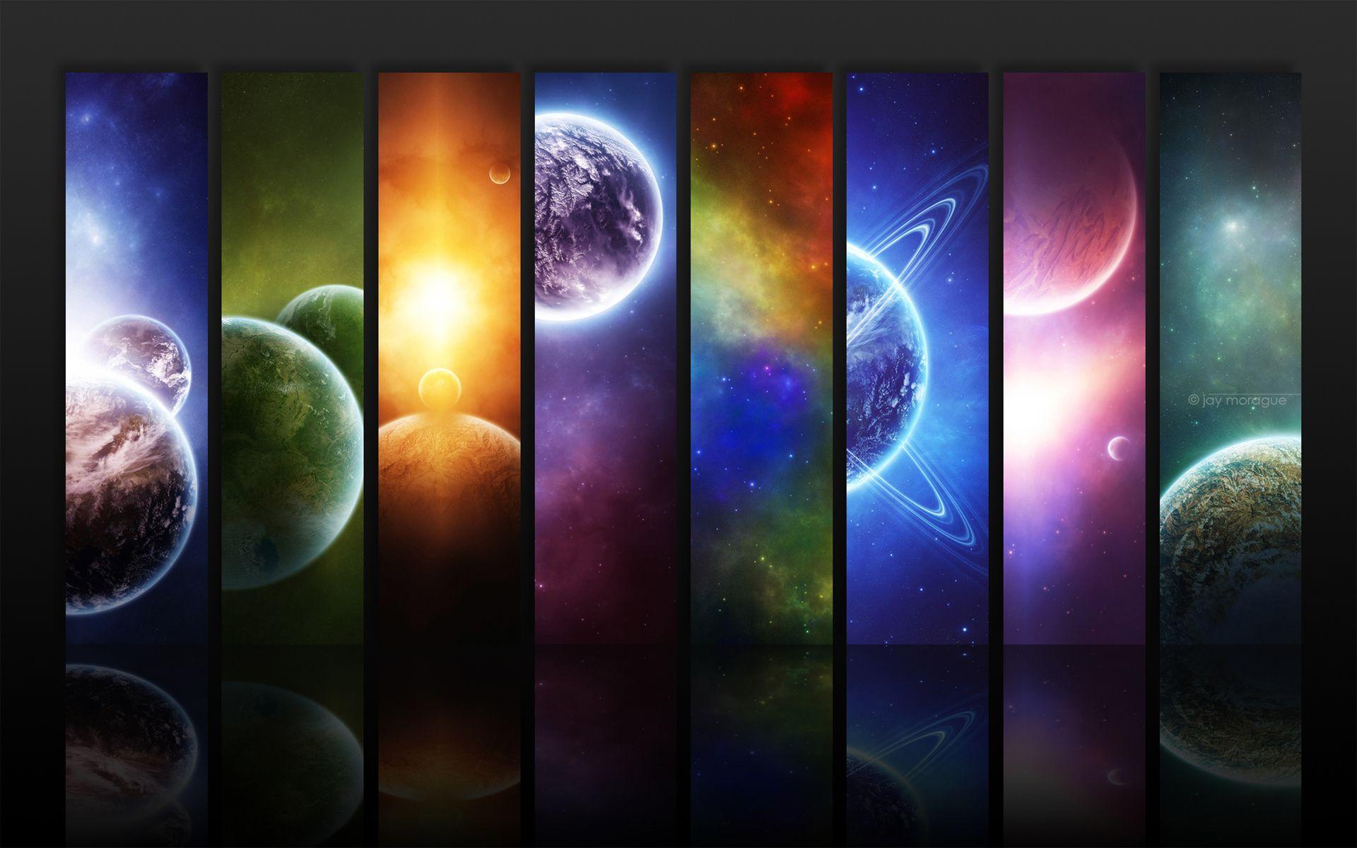 1920x1200 Planets Universe Wallpaper