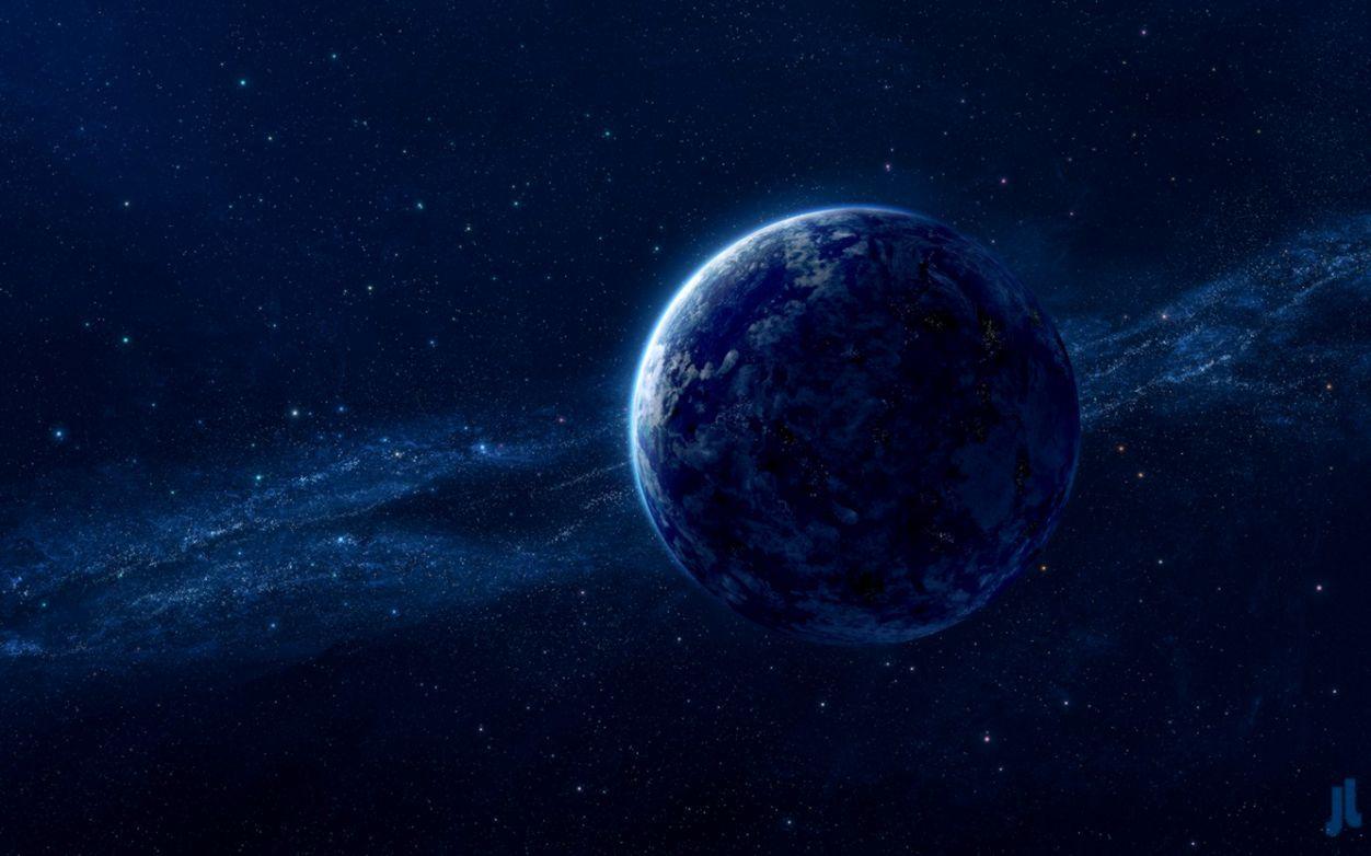 1252x782 Space Digital Universe Blue Planets HD Wallpaper