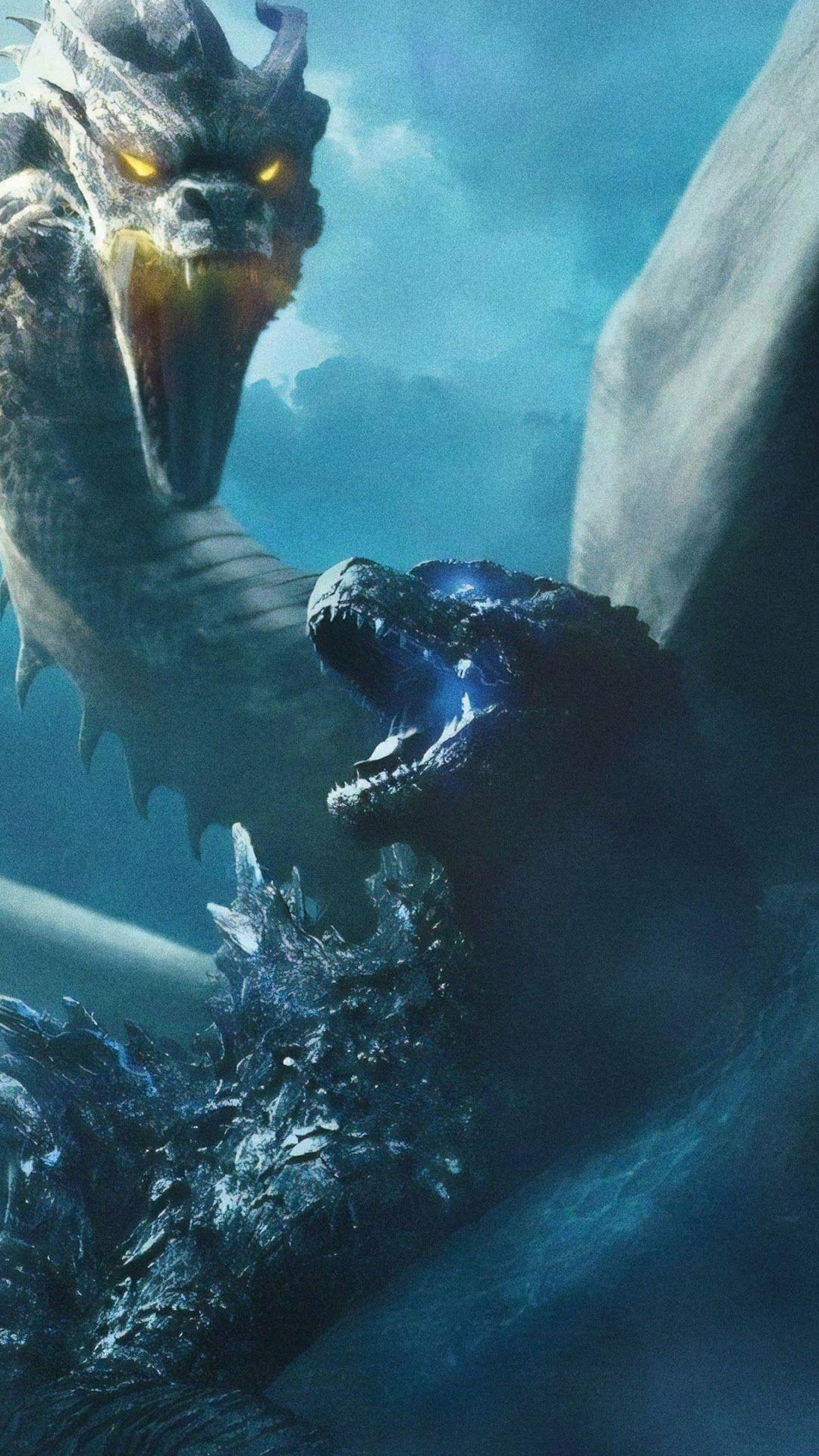 1080x1920 Godzilla vs. King Ghidorah King of the Monsters 4K Wallpaper