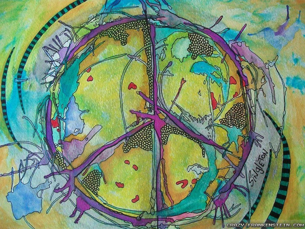 1024x768 Peace wallpaper