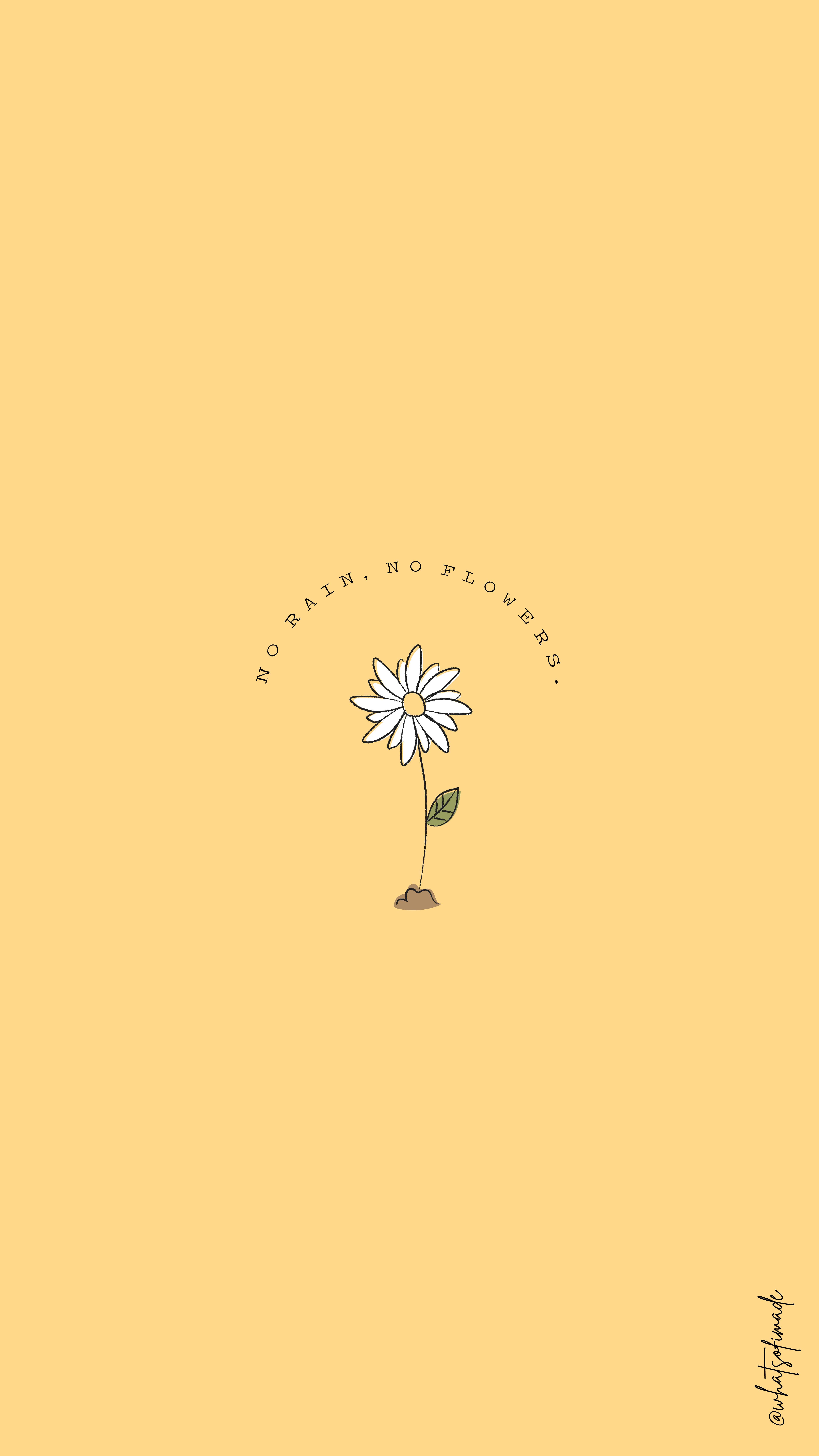 4501x8000 Motivational No rain no flowers Wallpaper for Smartphone