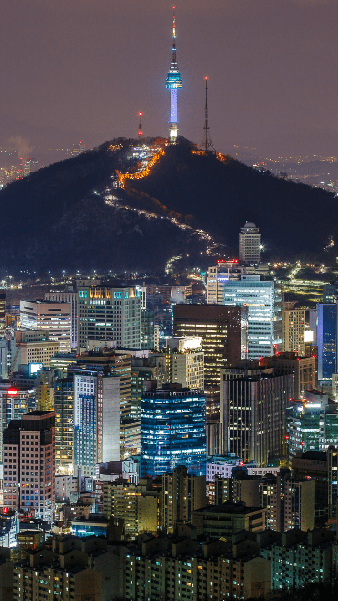 1080x1920 Busan Korea Port At Night. wallpaper