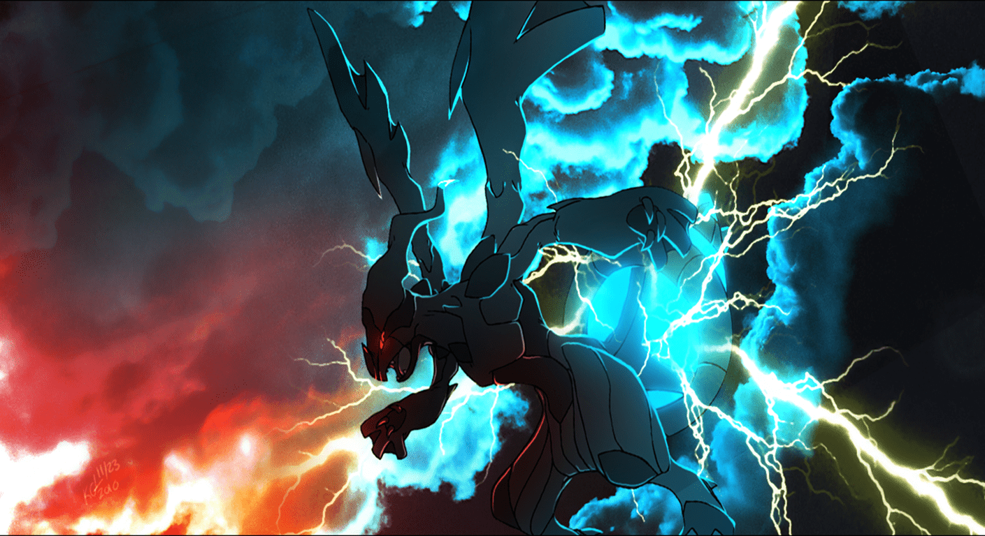 1409x768 Cool Zekrom Pokemon Wallpaper