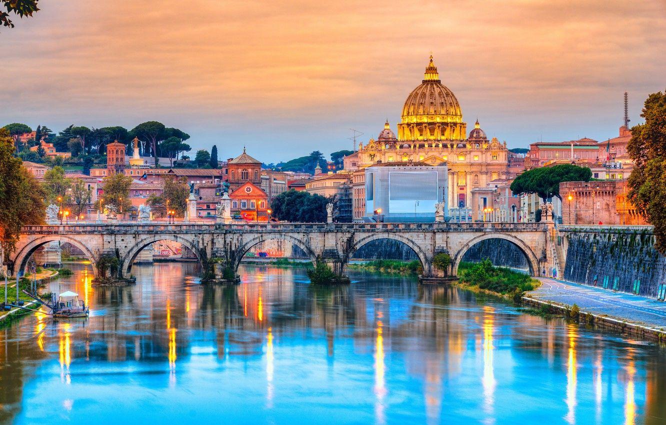 1332x850 Wallpaper city, the city, Rome, Italy, Italy, Cathedral, panorama