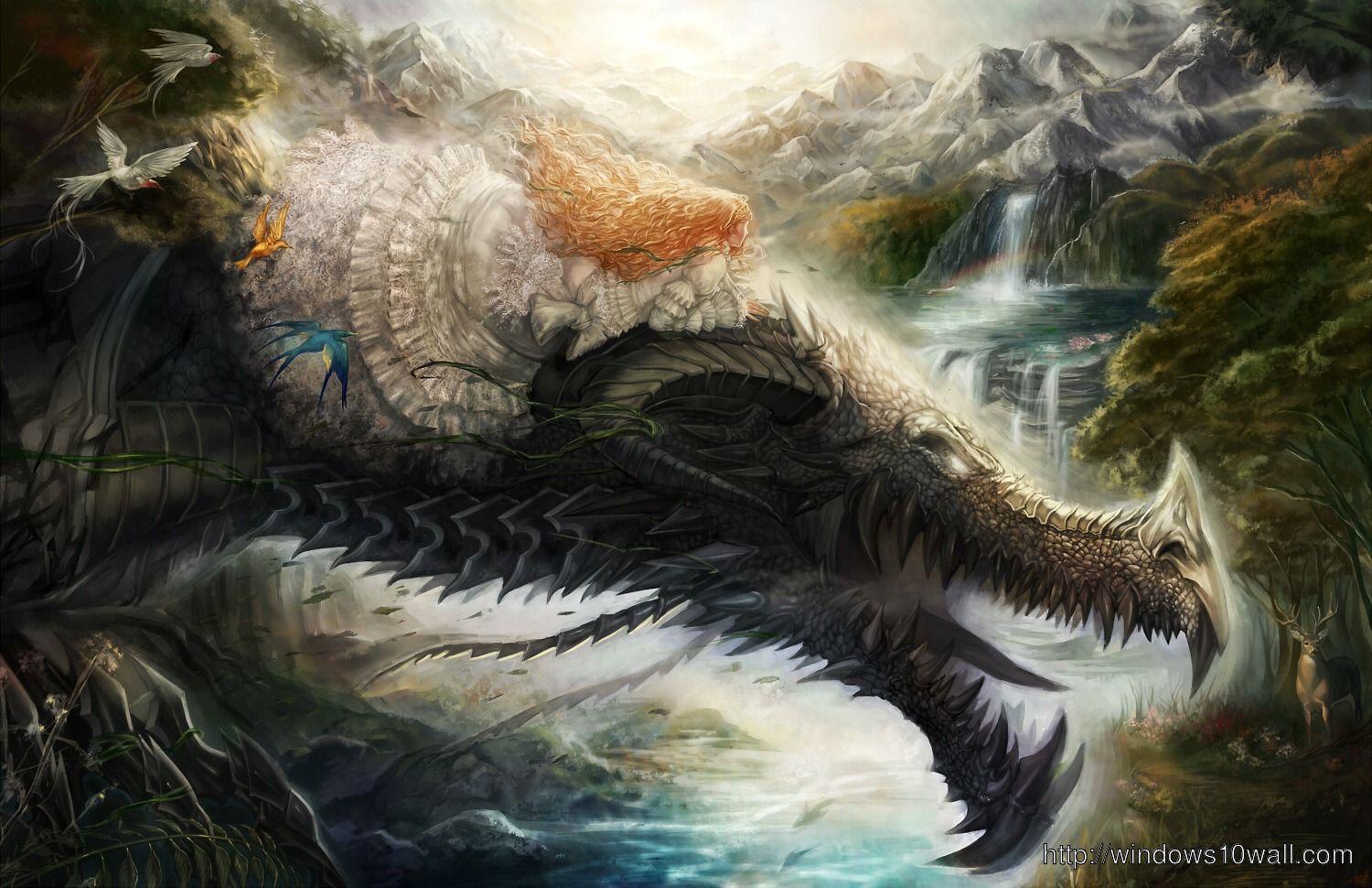 1500x970 Fantasy Ilustration Dragon Wallpaper