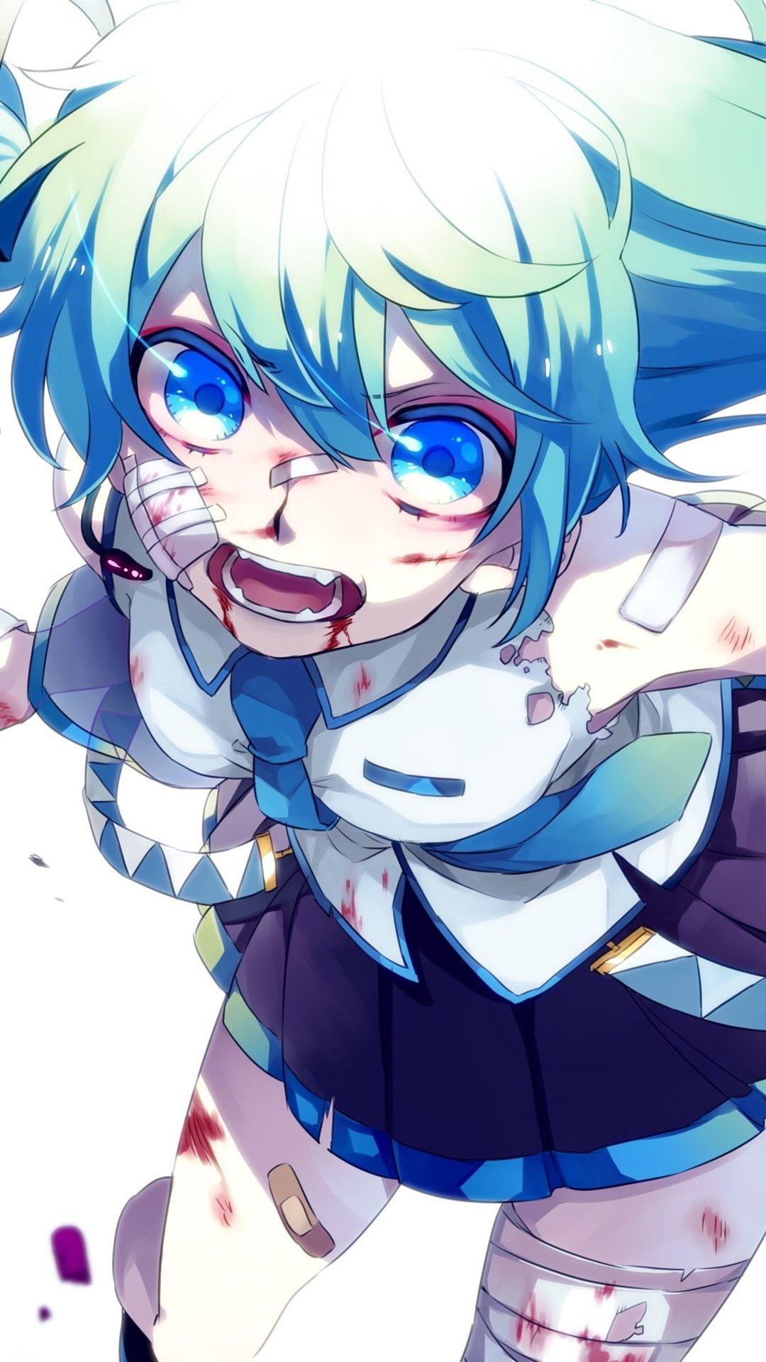 1080x1920 Hatsune Miku, Blue Eyes Girl, Injured 1080x1920 IPhone 8 7 6 6S
