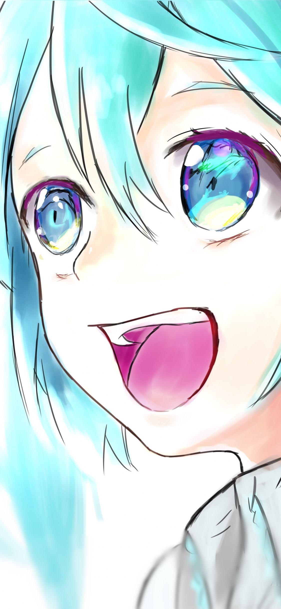 1125x2436 Download 1125x2436 wallpaper colorful, art, hatsune miku
