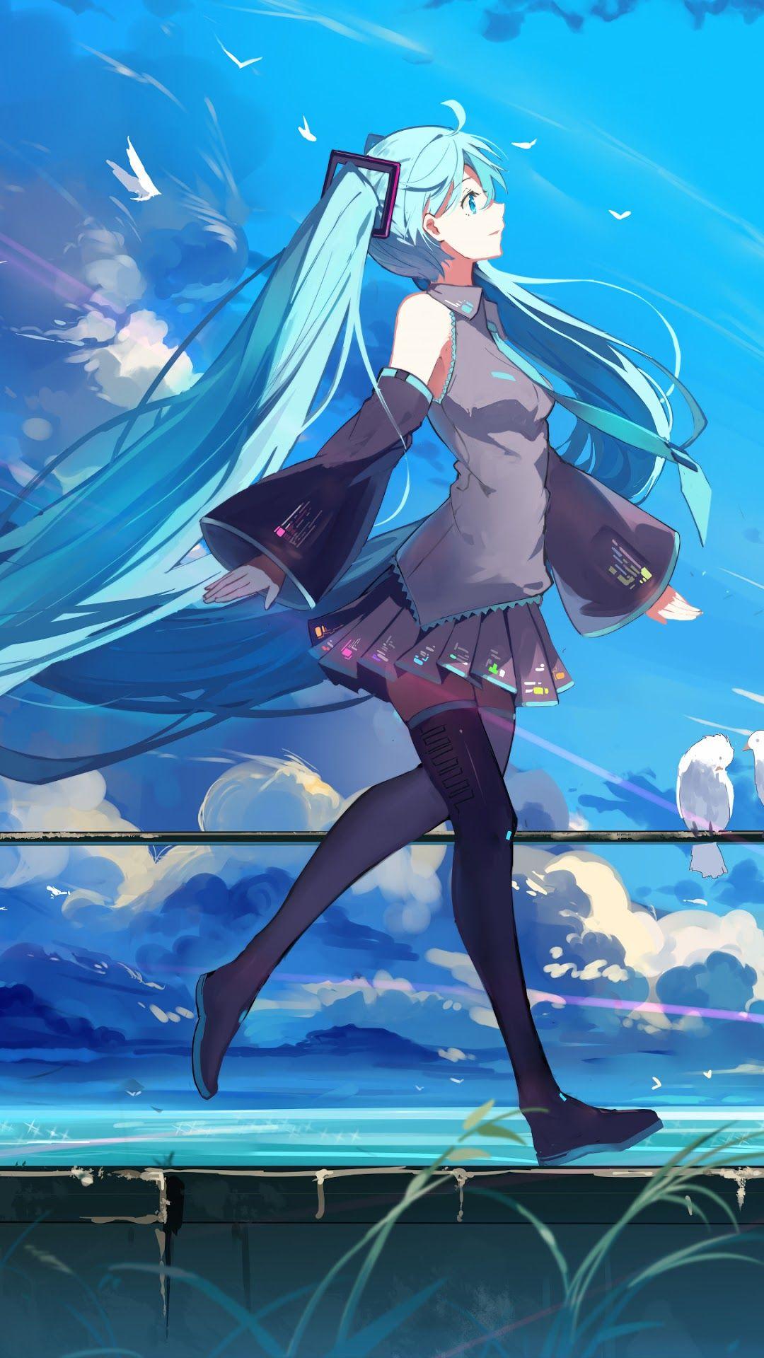 Hatsune Miku Vocaloid Anime Girl 4K Wallpaper iPhone HD Phone #4150h