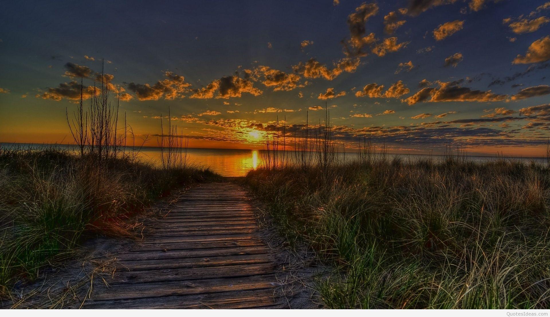 1920x1107 Summer sunset wallpaper & summer beach wallpaper