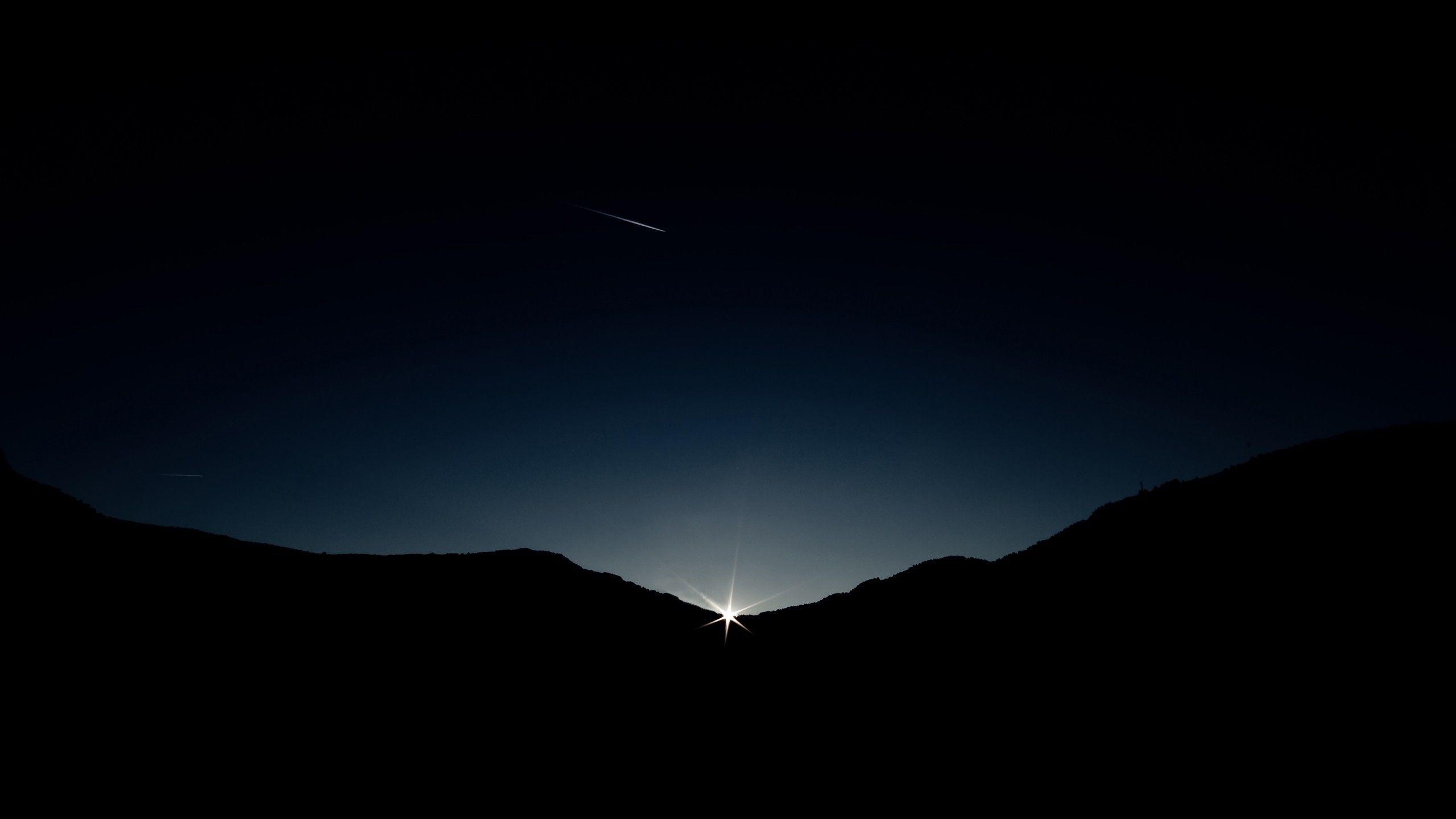 2560x1440 nhiếp ảnh phong cảnh đêm thiên nhiên núi mặt trăng