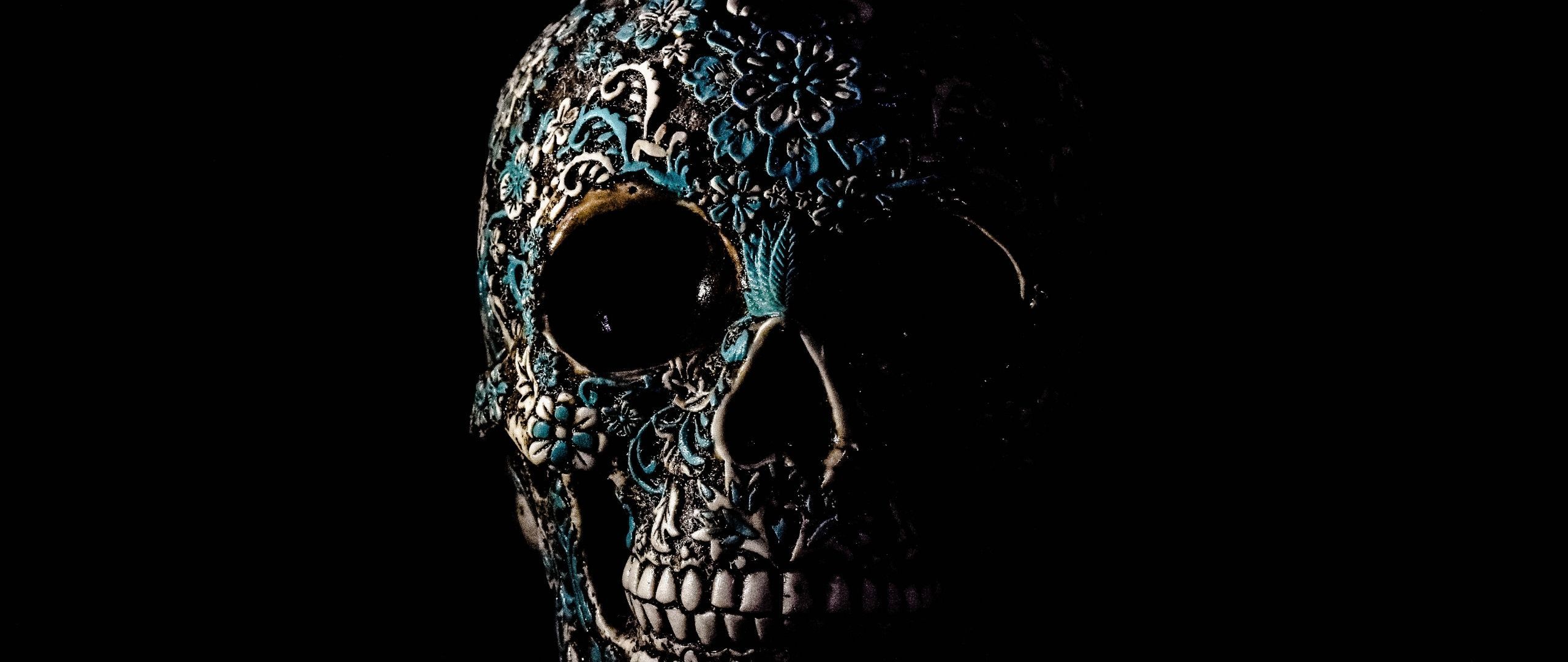 2560x1080 Skull Wallpaper 4K, Human, Skeleton