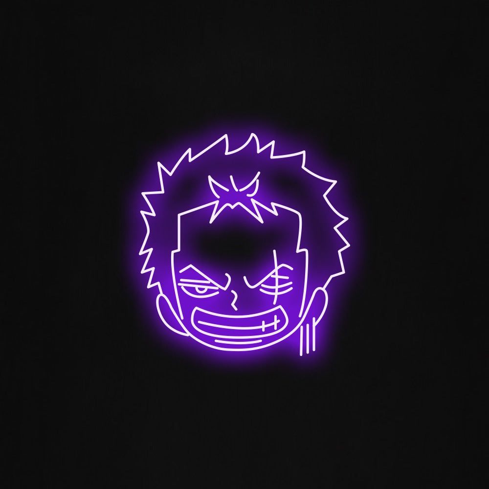 1000x1000 One Piece Roronoa Zoro LED Neon Sign