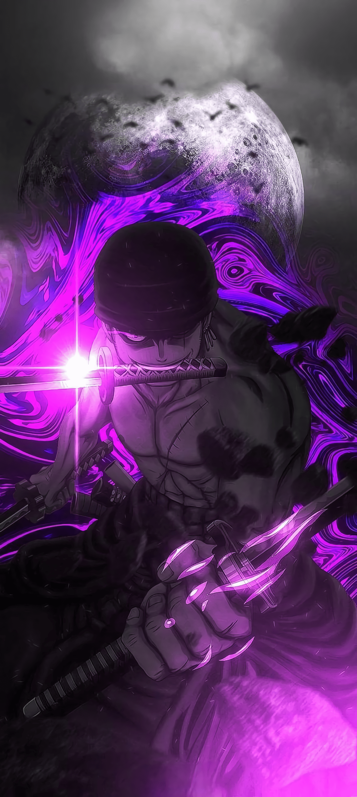 1174x2620 Wallpaper Zoro Pfp, Roronoa Zoro, One Piece, Animated Cartoon, Graphic Design, Background Free Image