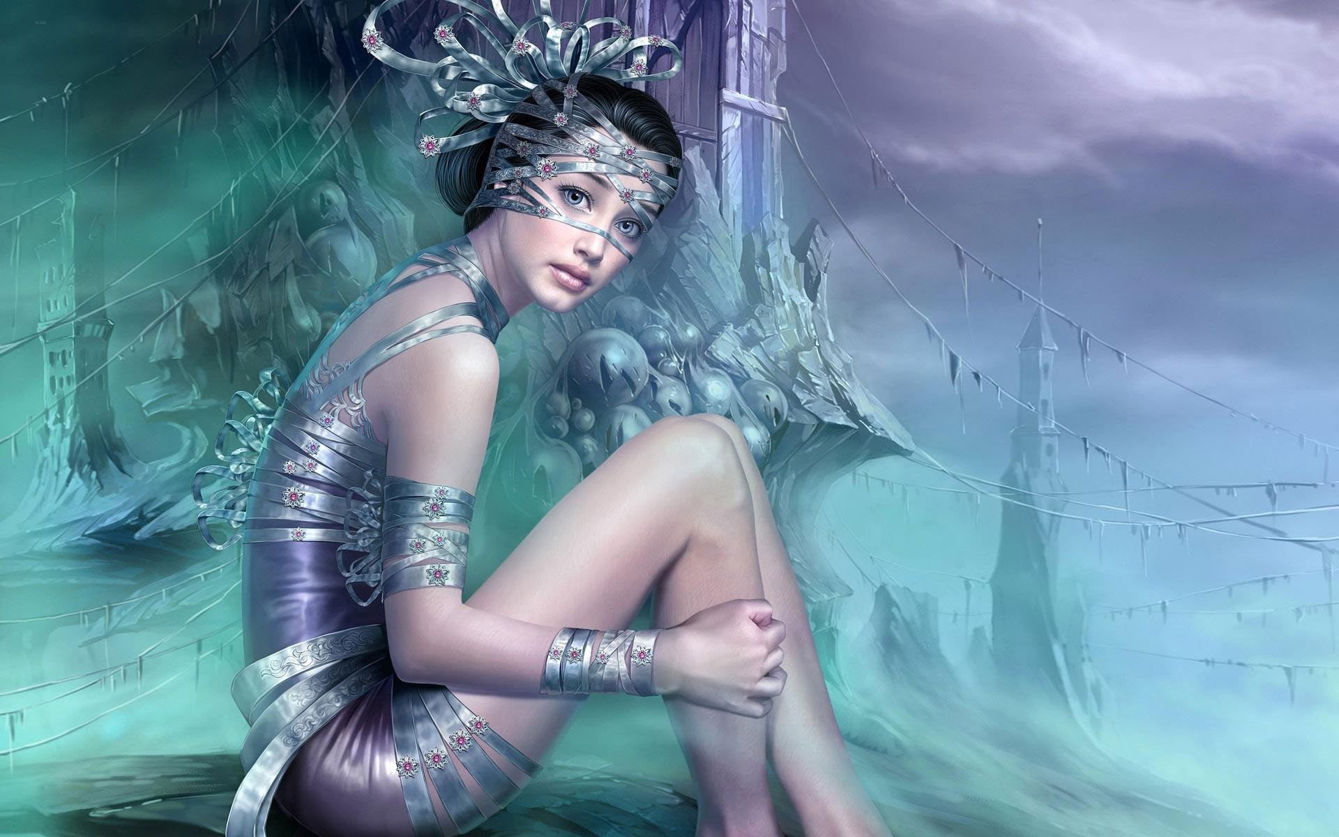 1920x1200 Beautiful Fantasy Girl Wallpaper