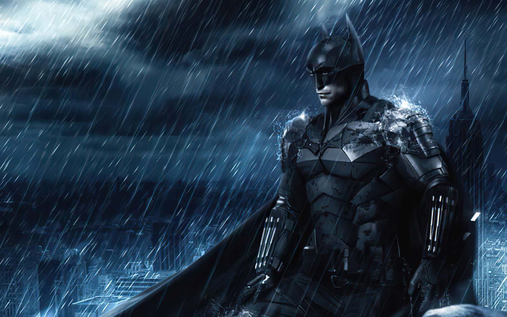 1680x1050 Powerful Batman Desktop Wallpaper