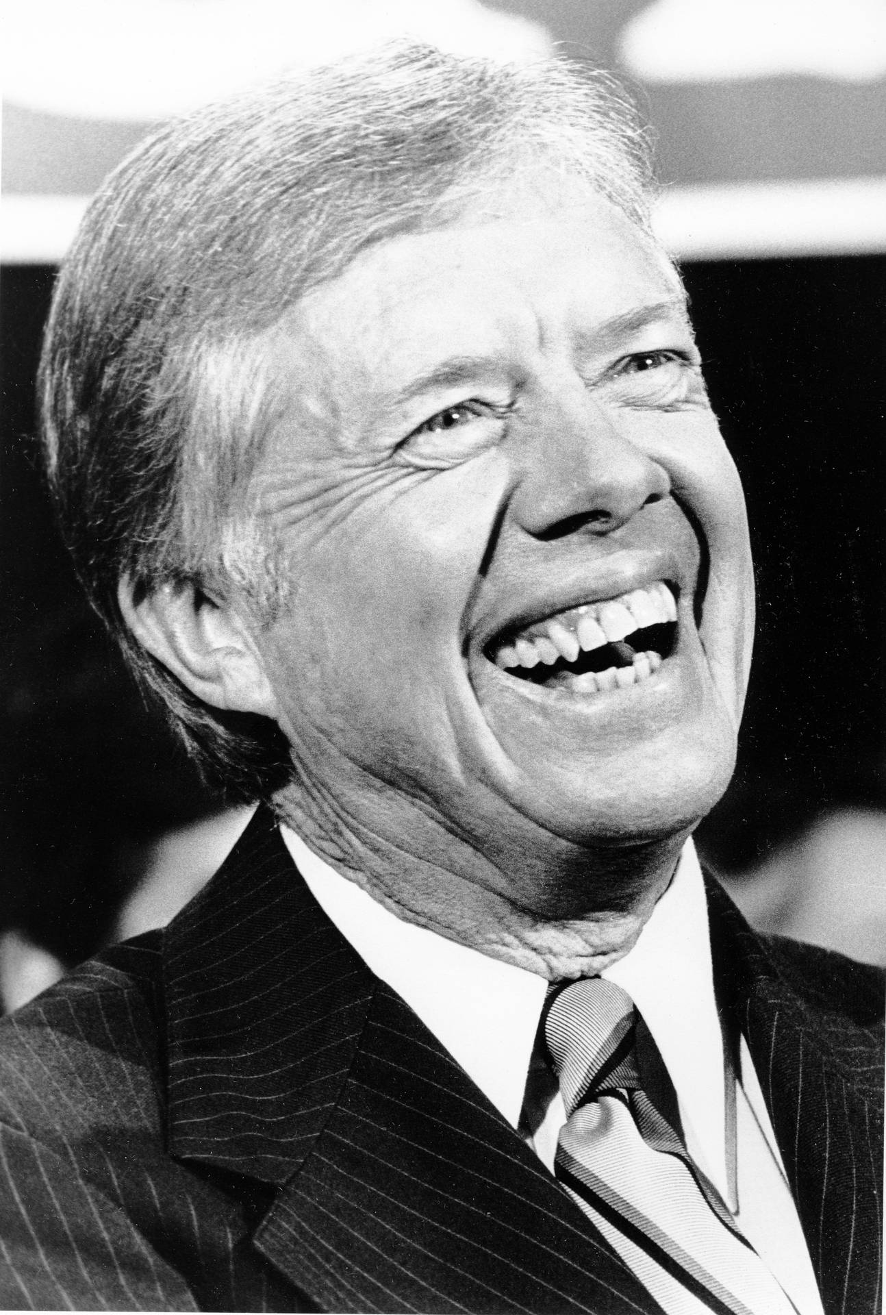1294x1920 Jimmy Carter With A Big Smile Wallpaper