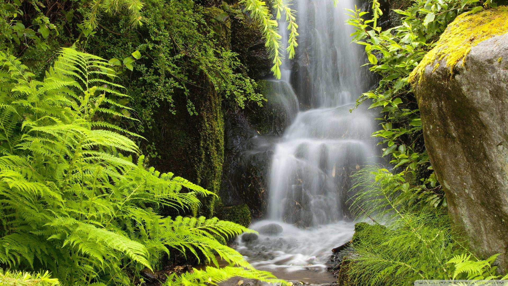 1920x1080 Waterfall, Kubota Garden, Seattle, Washington ❤ 4K HD Desktop