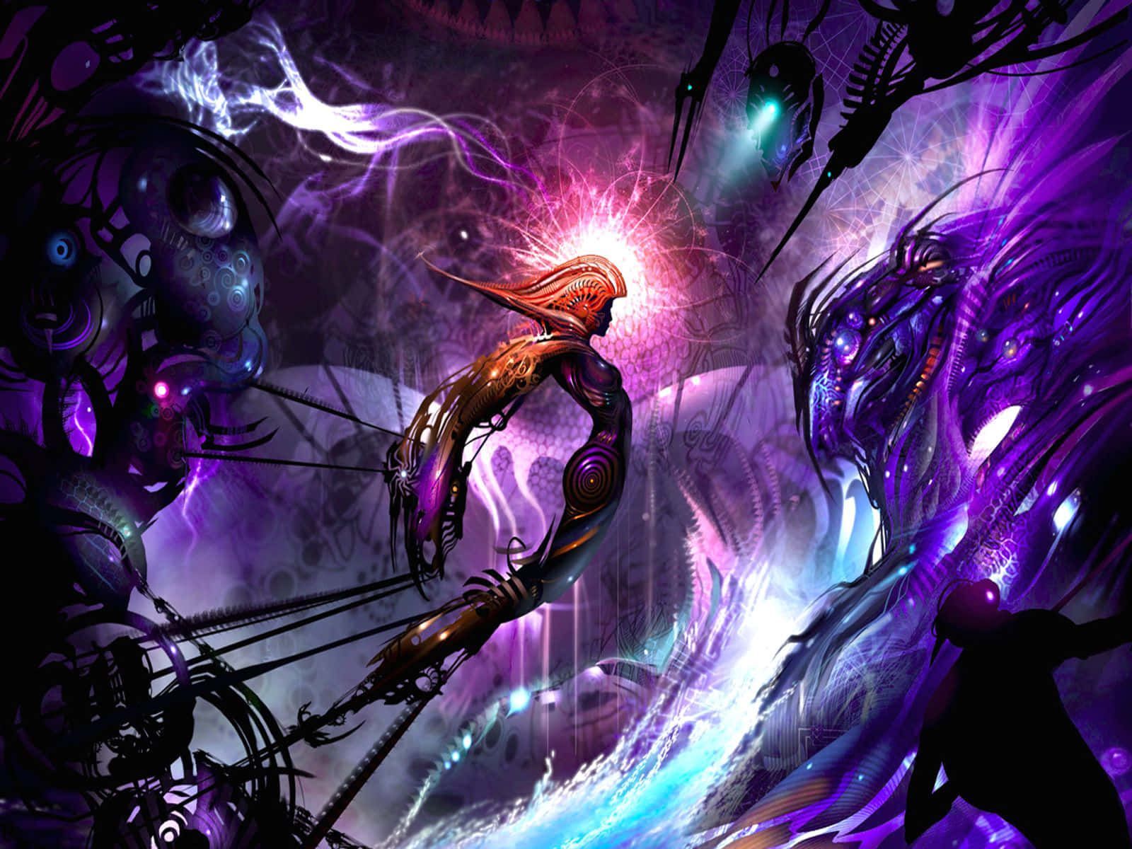 1600x1200 Sick Anime Purple Aesthetic Sci Fi