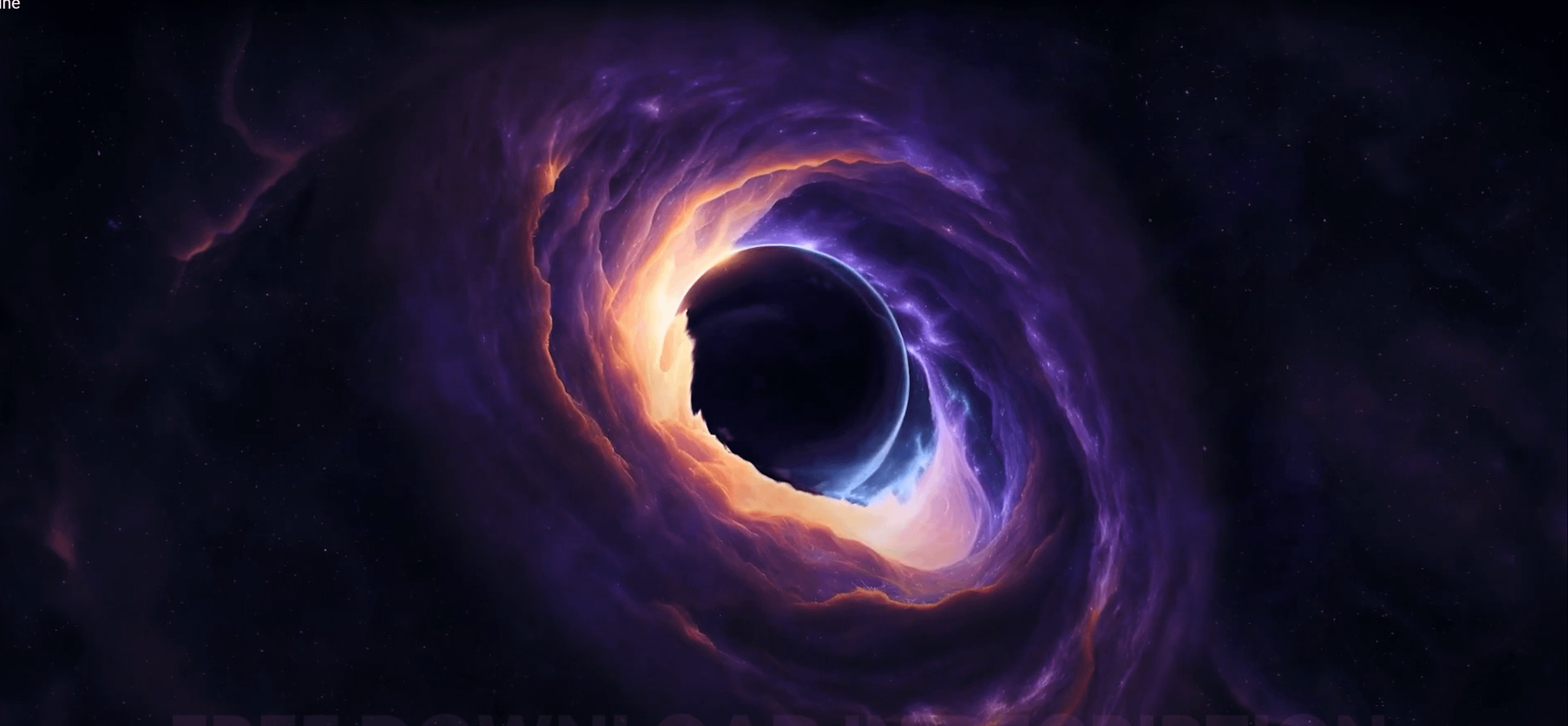 2544x1178 4k Sci Fi Black Hole Wallpaper