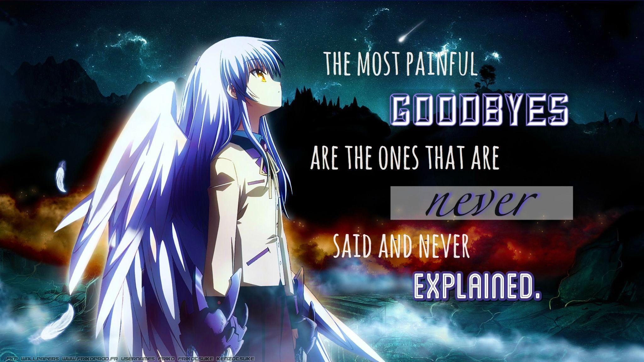Sad Anime Quotes Wallpapers - Top Free Sad Anime Quotes Backgrounds -  WallpaperAccess