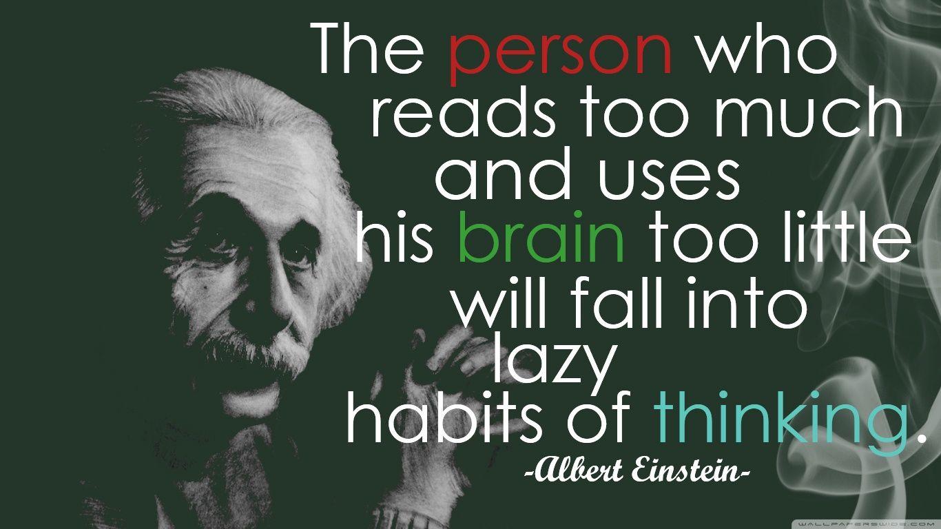 1366x768 Quotes Einstein Wide Wallpaper