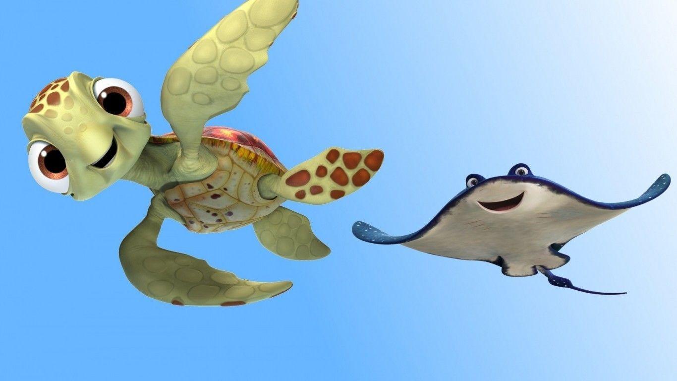 1366x768 Download 1366x768 Turtle, Crush, Finding Dory Wallpaper