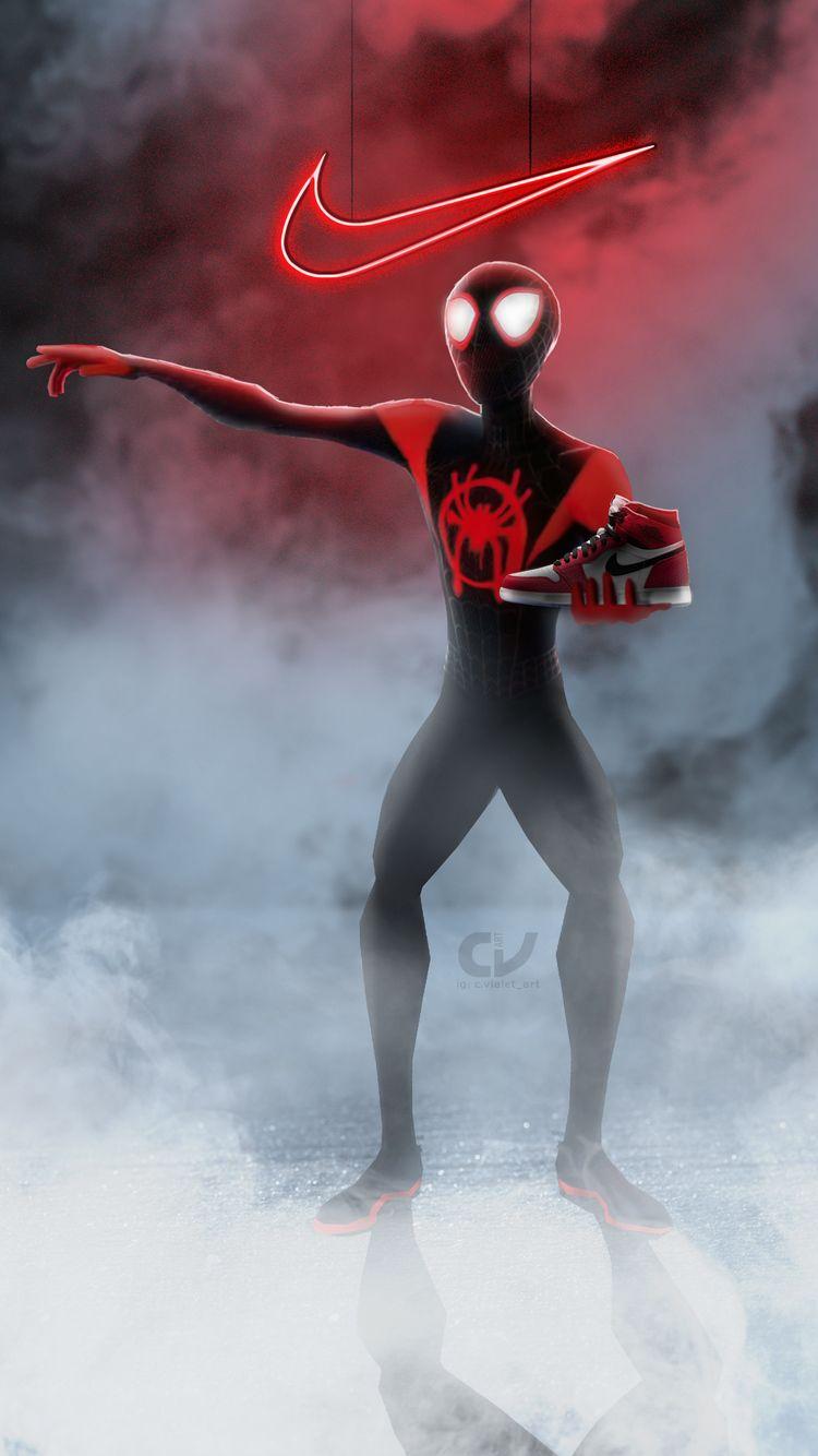 750x1334 Spiderman Miles Morales Nike Air Jordan iPhone 6