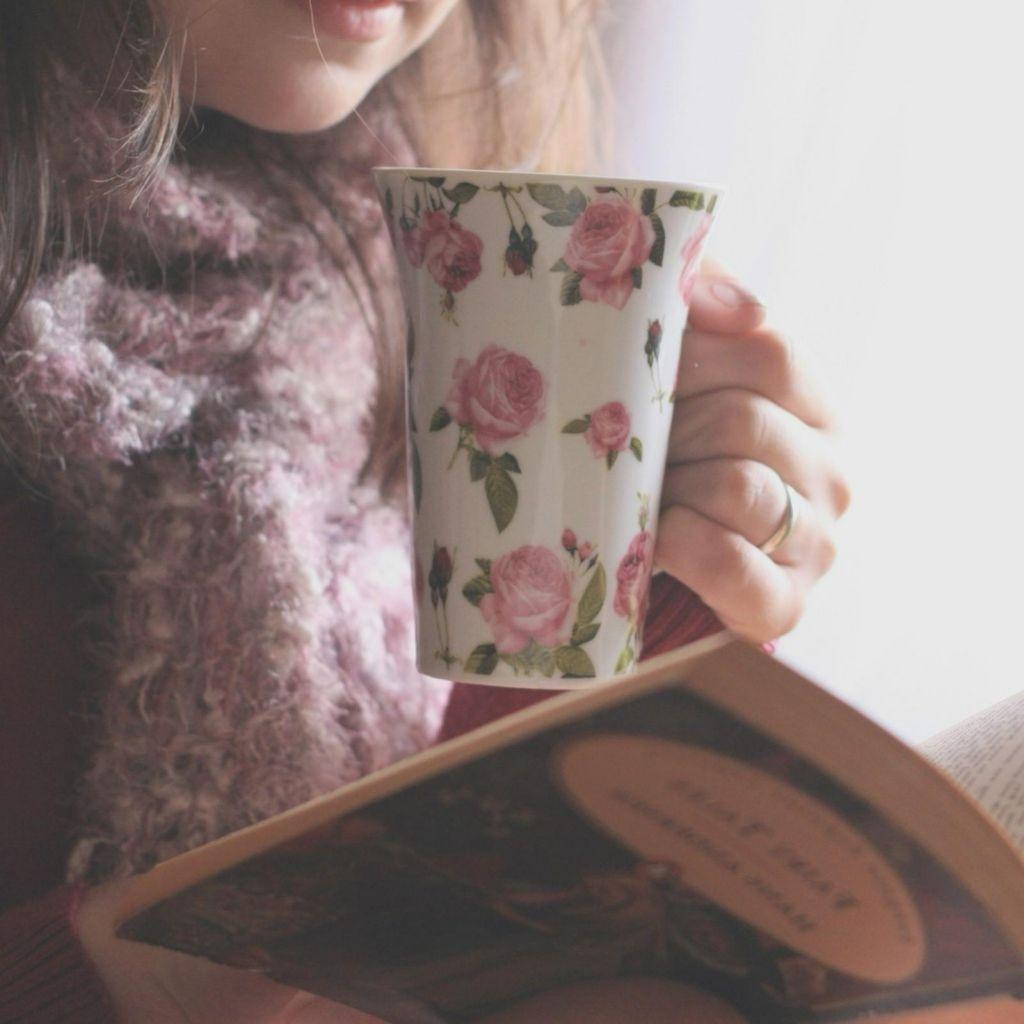 1024x1024 Mug Coffee Girl Mood HD Wallpaper