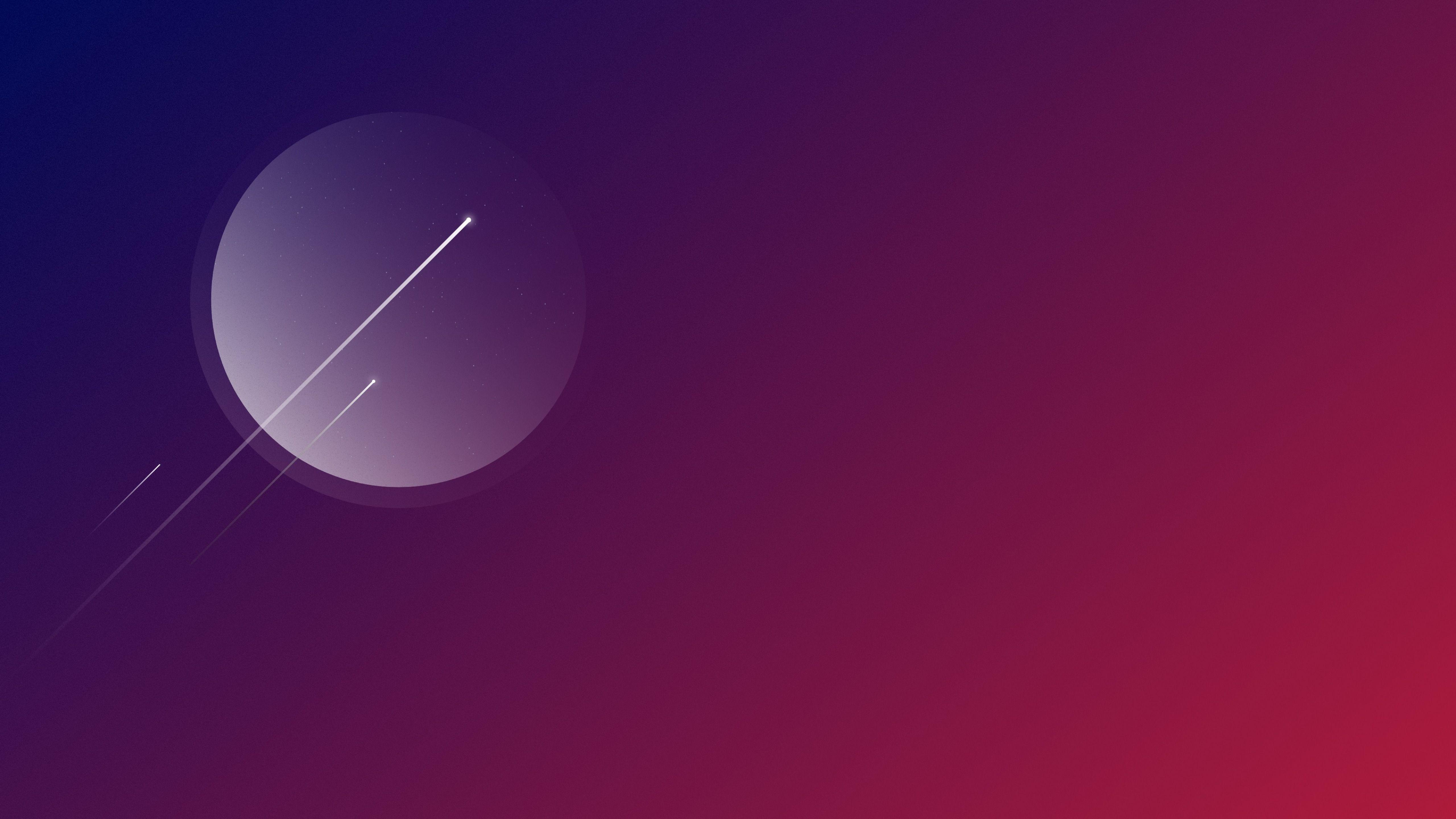 5120x2880 #abstract, #planet, #purple, #gradient, #artist