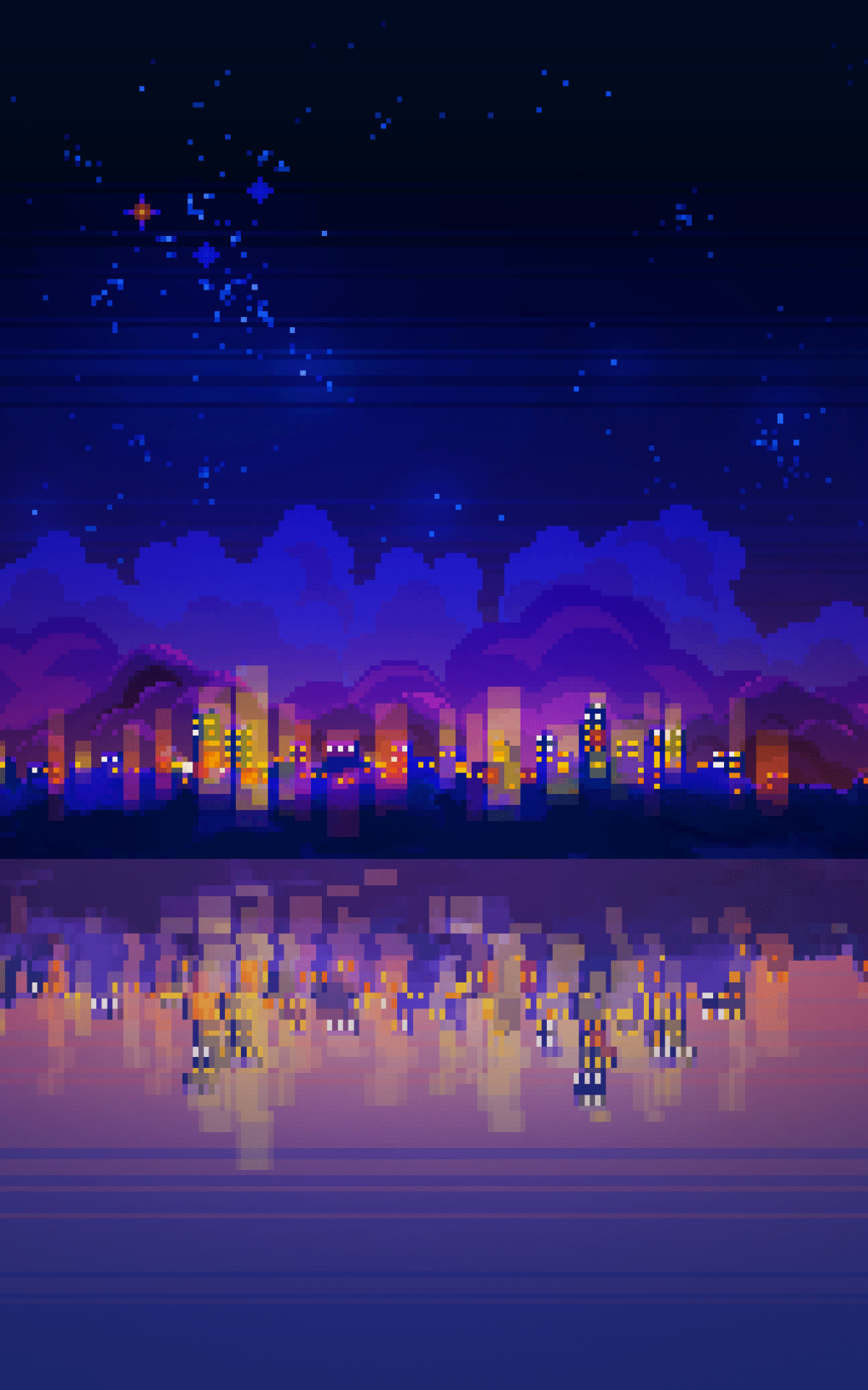 1200x1920 Download Artistic Pixel Art Phone Wallpaper