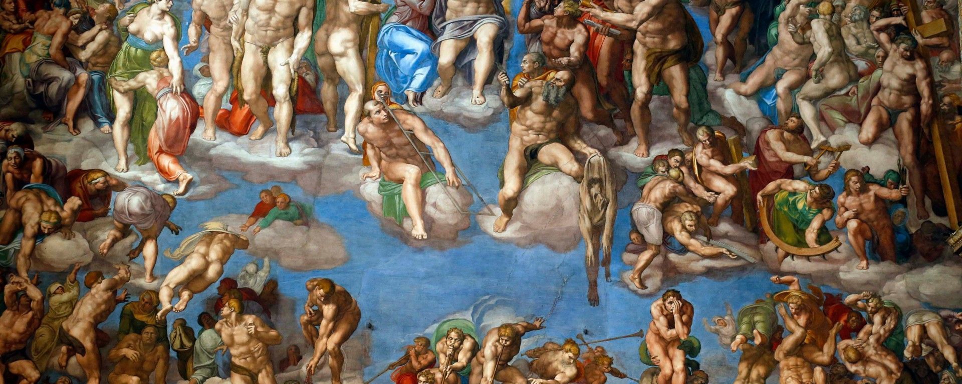 1920x768 frescos de la Capilla Sixtina