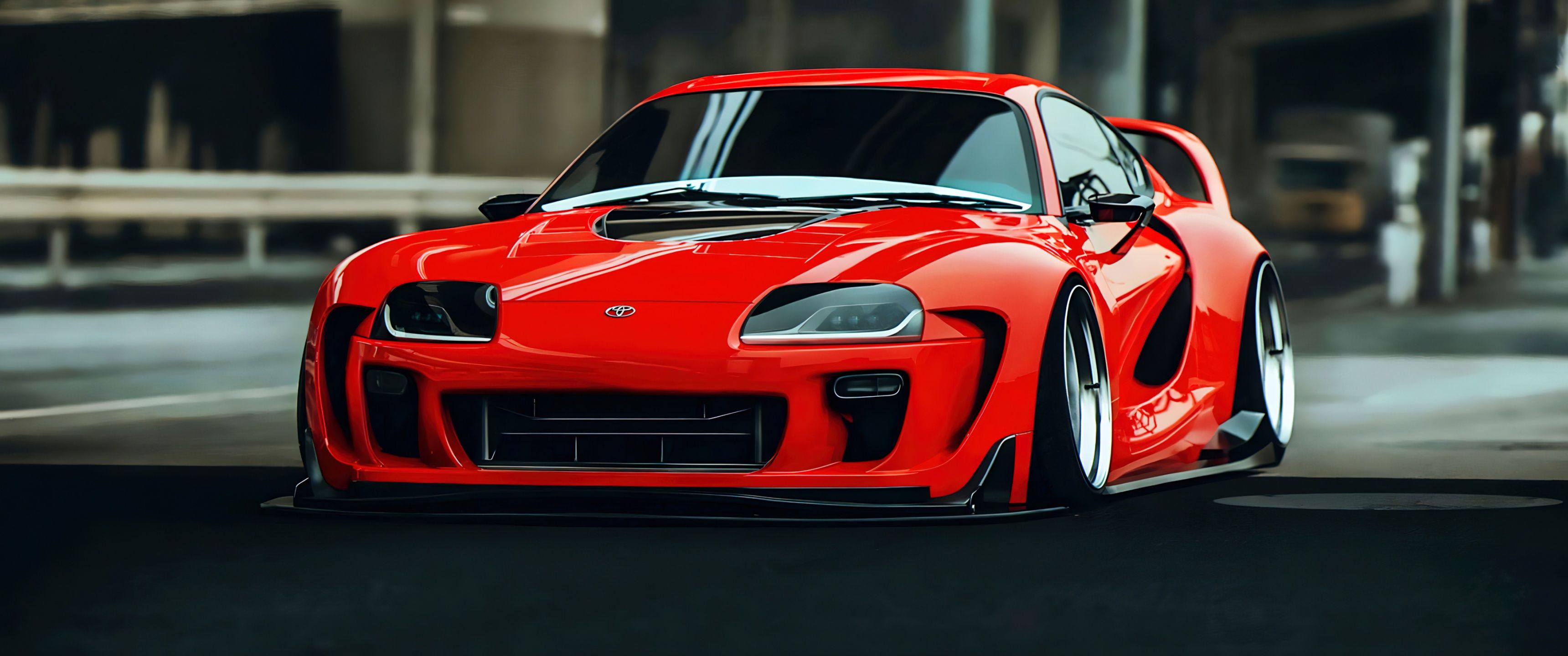 3440x1440 Toyota Supra Mk4 Wallpaper 4K, Widebody
