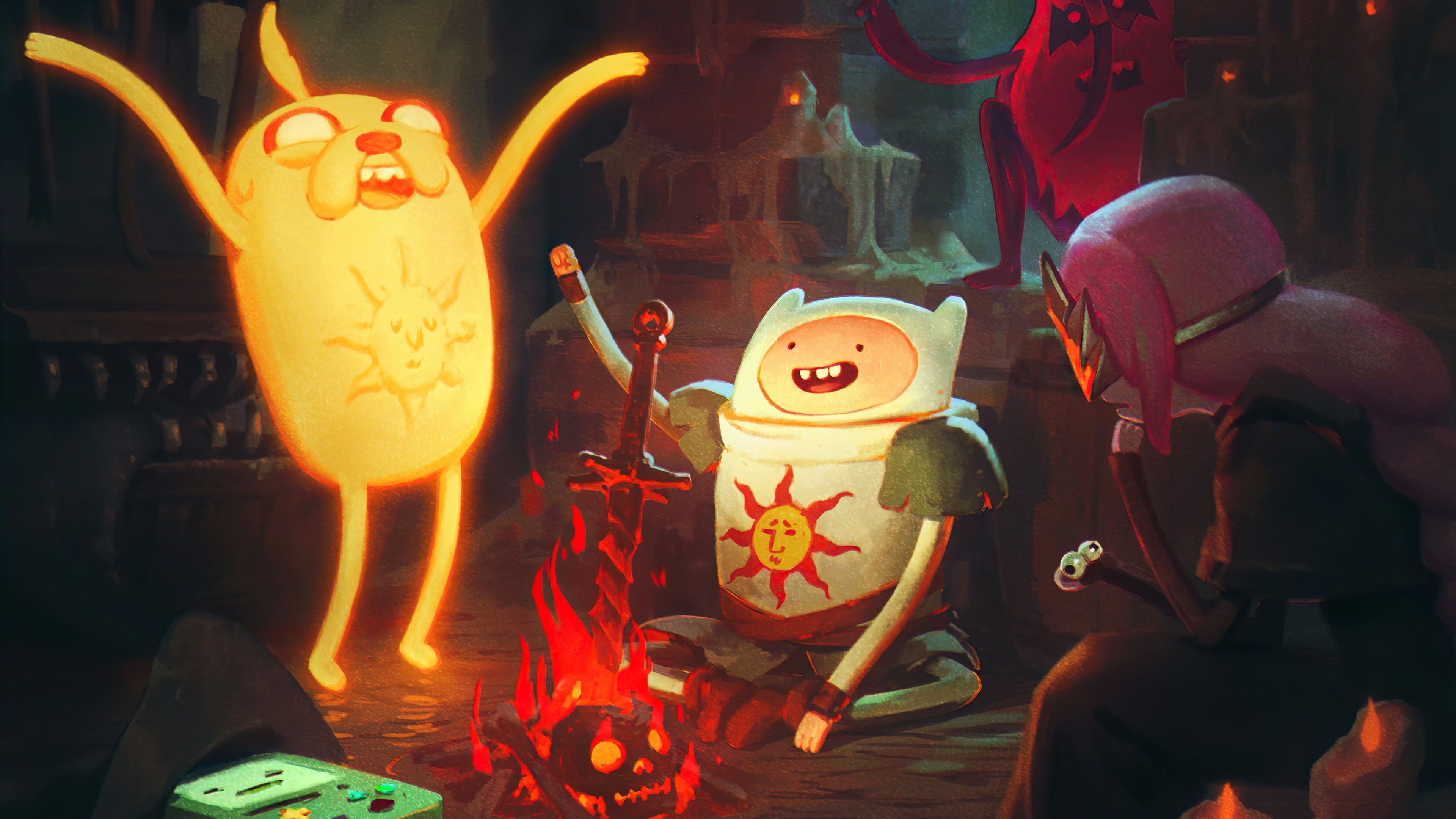 3840x2160 HD wallpaper: Adventure Time, Cartoon