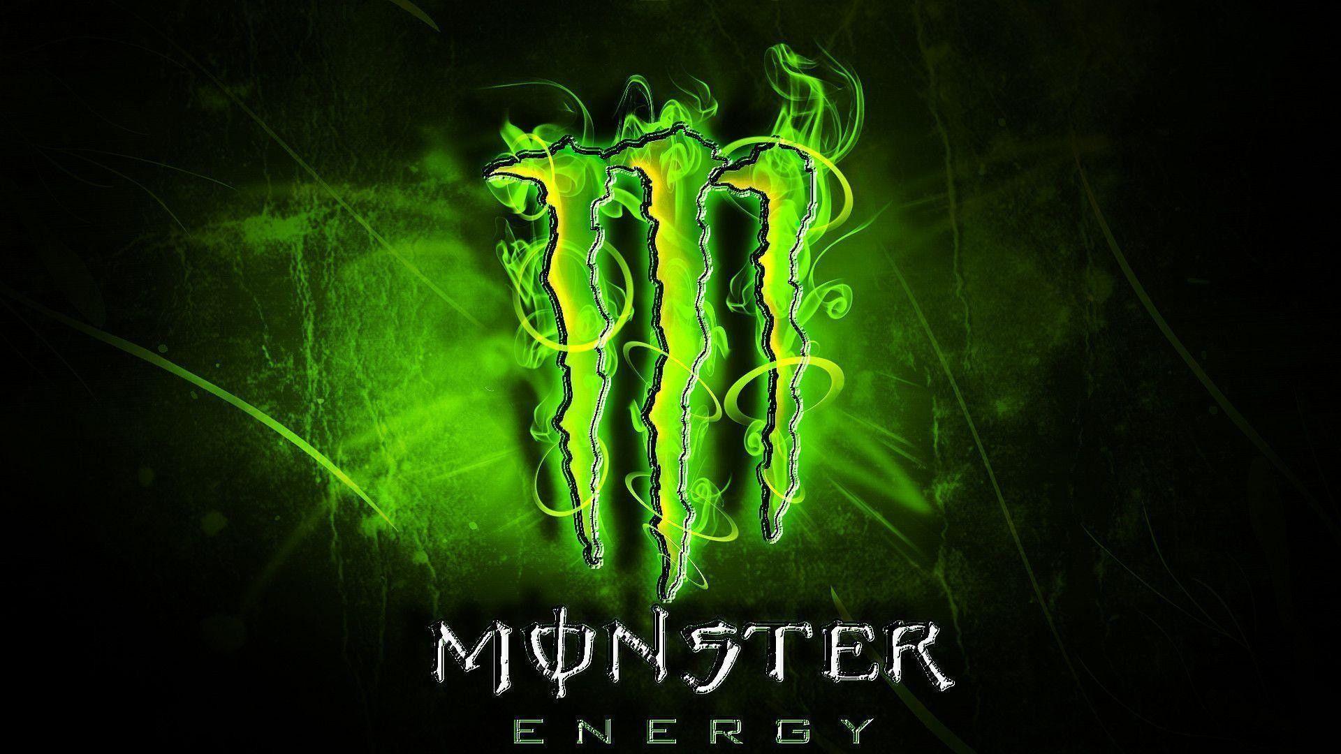 Green Monster Energy Logo Wallpaper