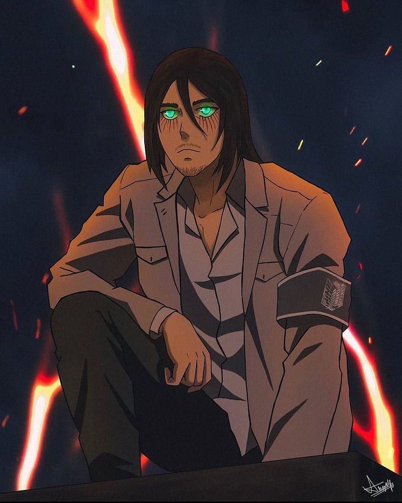 800x1000 HD eren art wallpaper