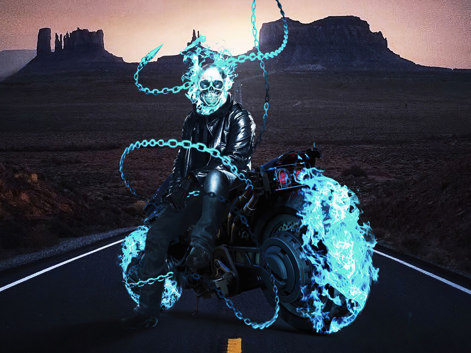 1600x1200 Ghost Rider 2099 4k Wallpaper