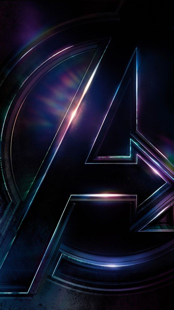 Hình nền 4K 720x1280 Avengers Infinity War Logo.  Hình nền HD