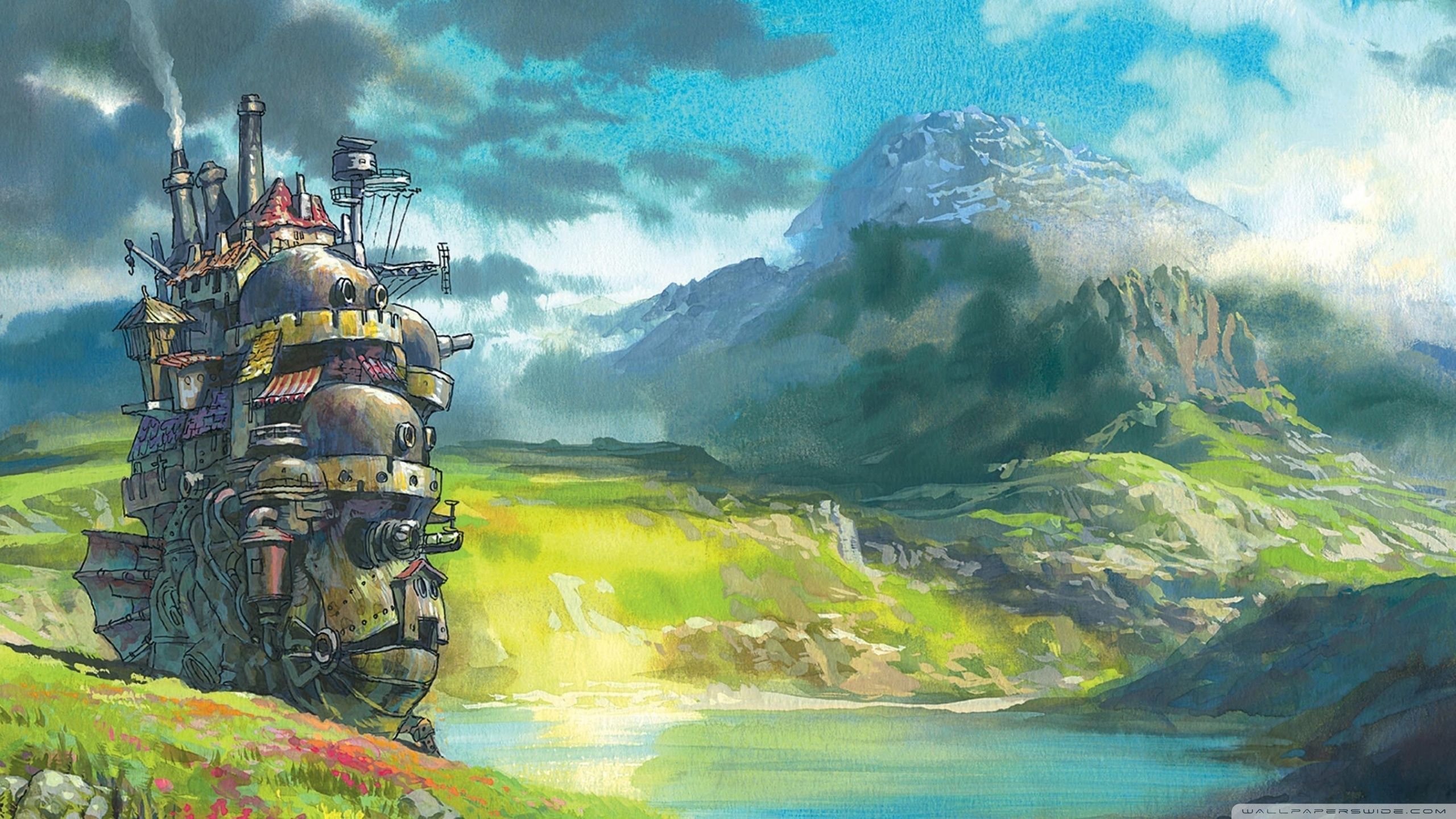 2560x1440 Scenery Drawing Wallpaper