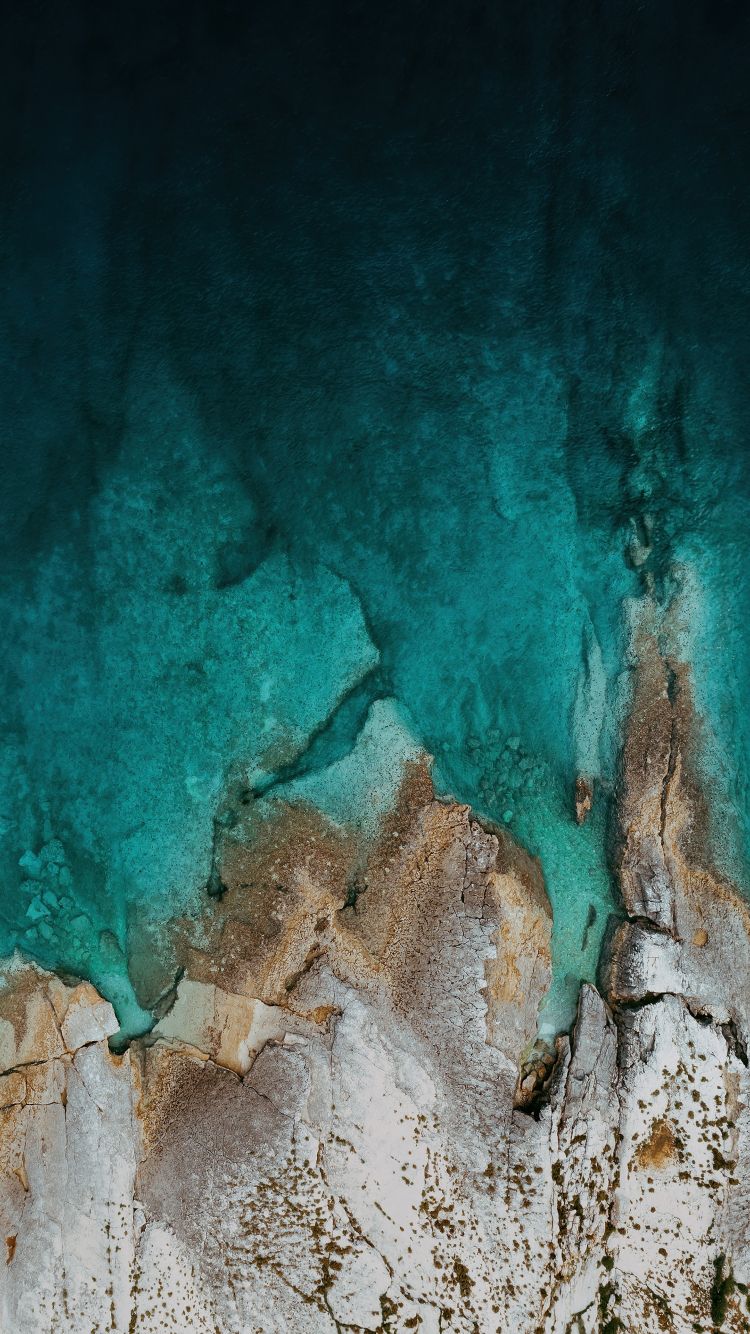 750x1334 Download wallpaper 750x1334 rocky coast