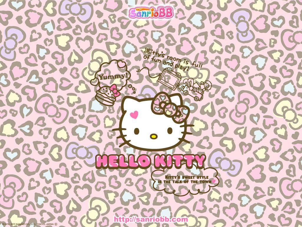 Hình nền Hello Kitty 1024x768 â ????  Nền màu hồng Kawaii.  Blog Kawaii Hawaii