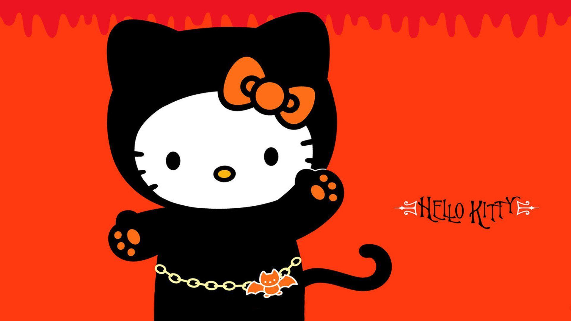 1920x1080 Hello Kitty Halloween Wallpaper