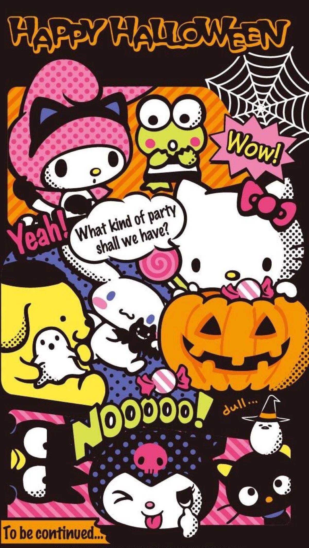 1200x2130 Hello Kitty Halloween Wallpaper