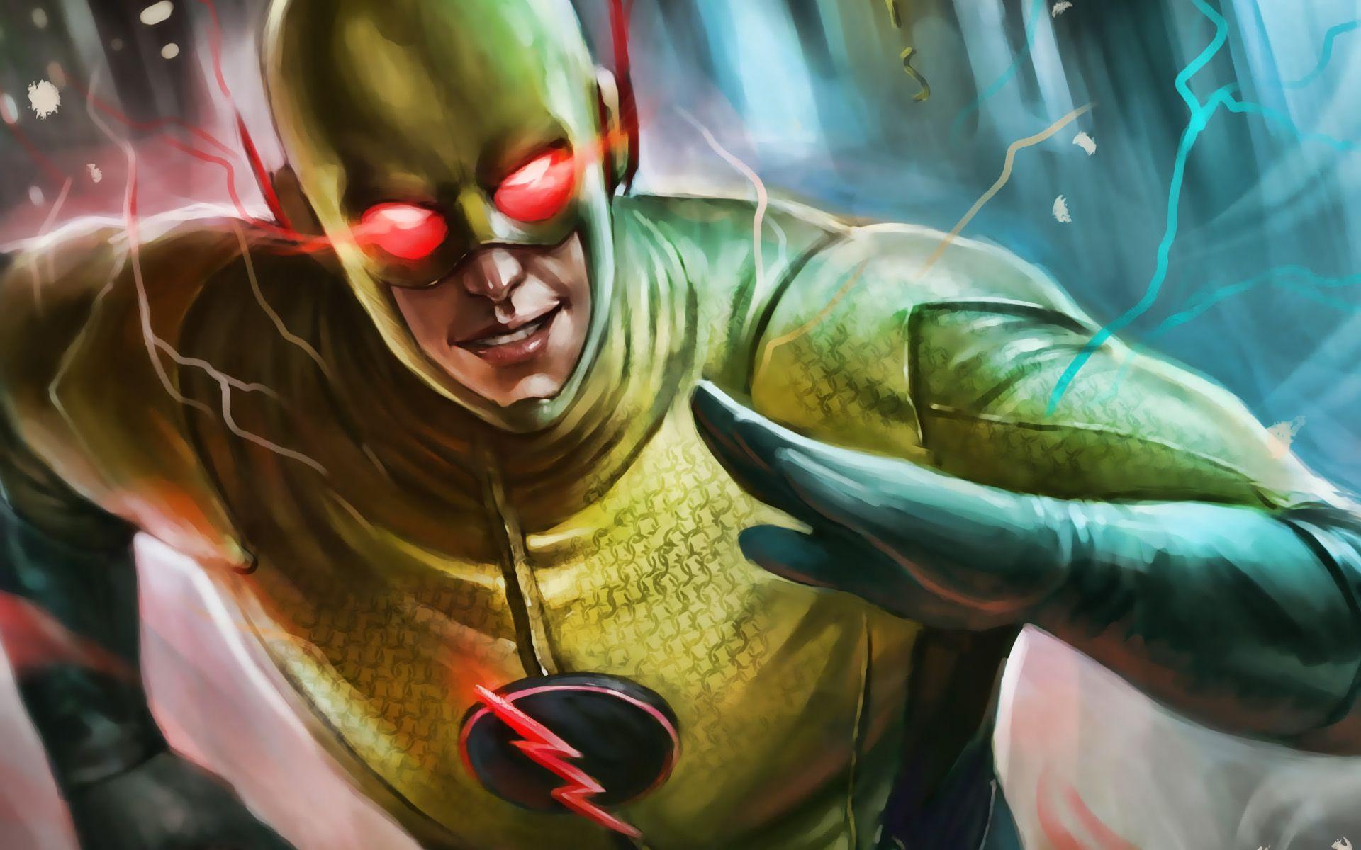 1920x1200 Download wallpaper Reverse Flash, Professor Zoom, artwork